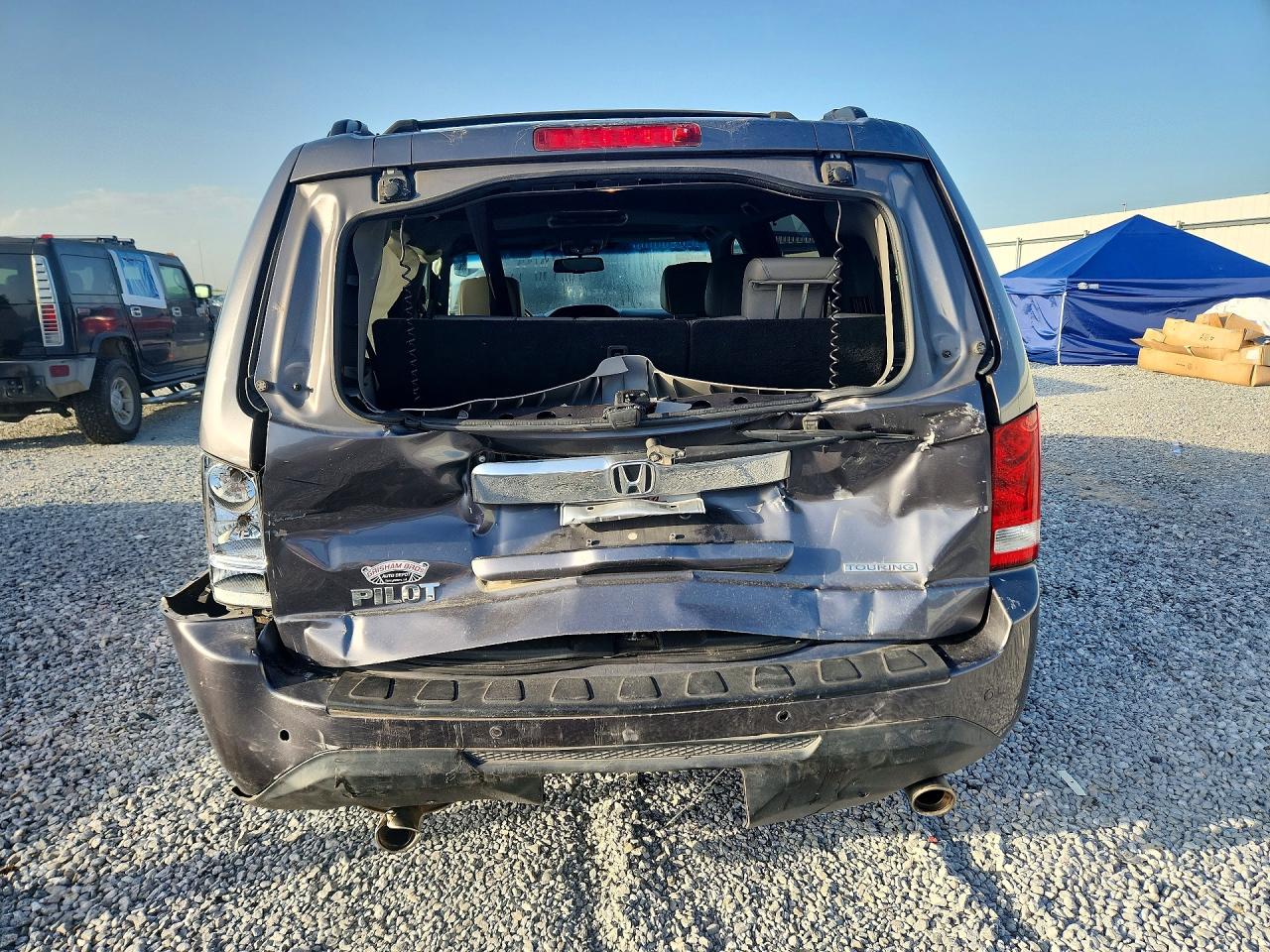 2014 Honda Pilot Touring Gray vin: 5FNYF3H92EB002587