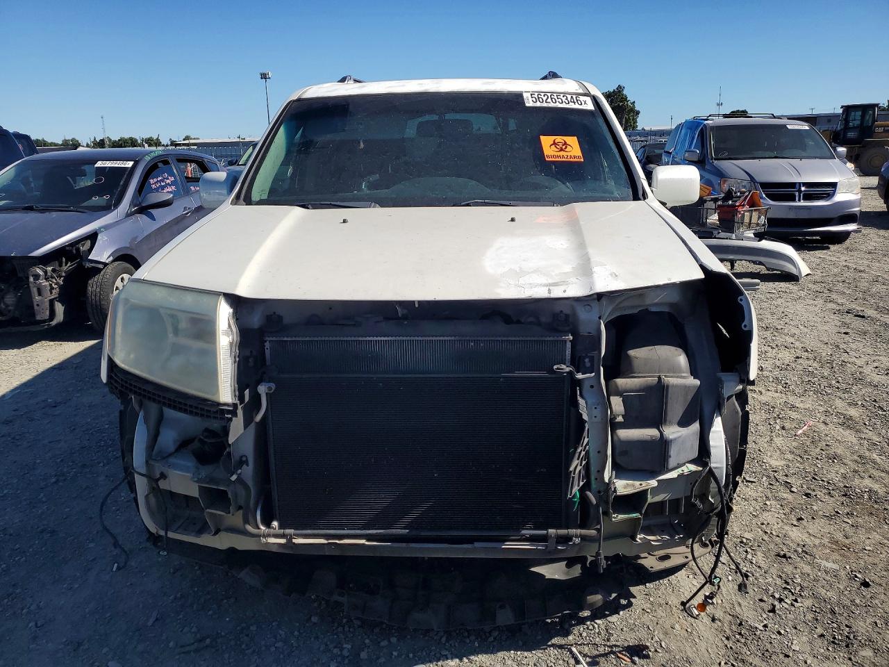 2014 Honda Pilot Touring White vin: 5FNYF3H92EB012455