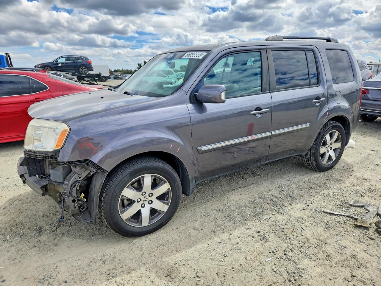 2014 Honda Pilot Touring Gray vin: 5FNYF3H92EB020555