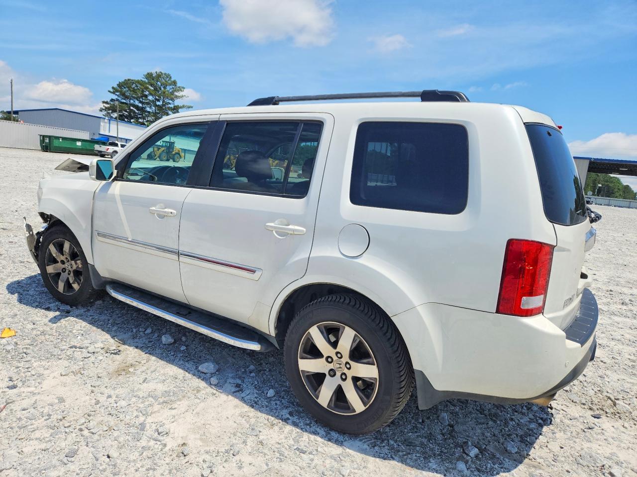 2012 Hond Pilot White vin: 5FNYF3H93CB023364