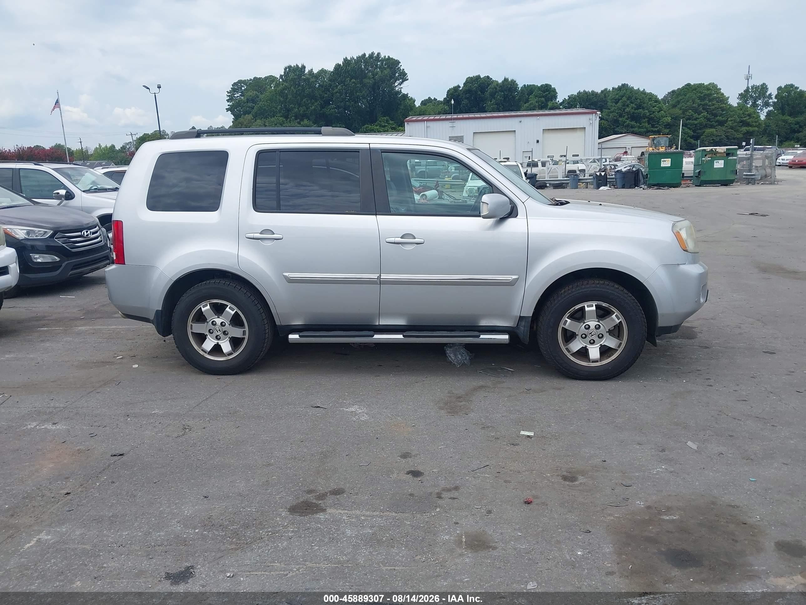 2011 Honda Pilot Touring Серый vin: 5FNYF3H94BB038387