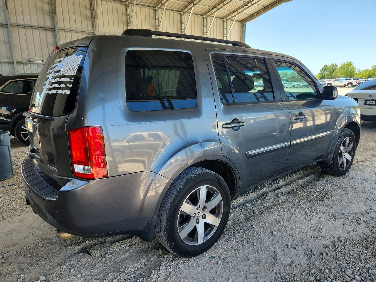 2013 Honda Pilot Touring Gray vin: 5FNYF3H94DB034634