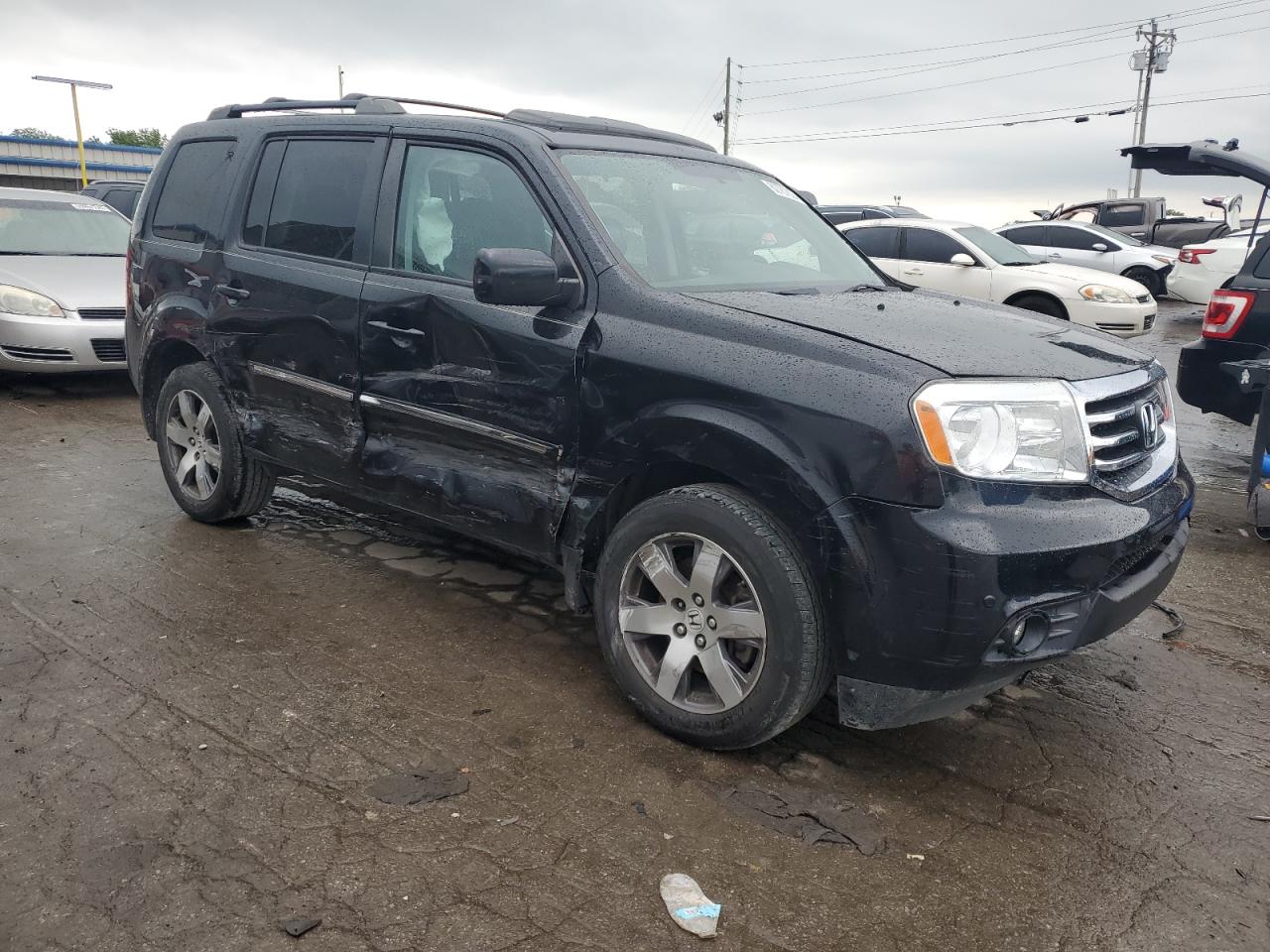 2015 Honda Pilot Touring Black vin: 5FNYF3H94FB012409