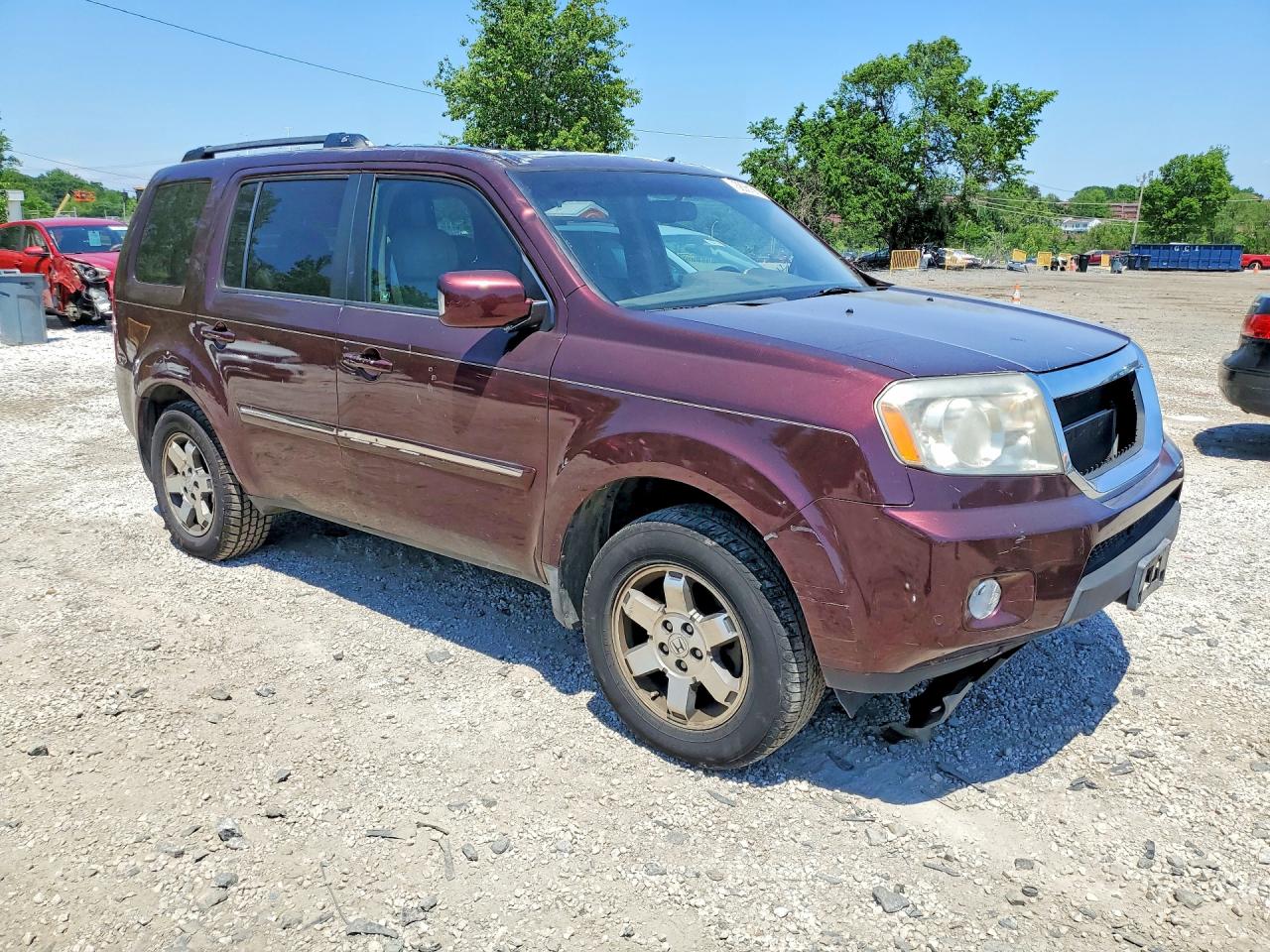 2010 Honda Pilot Touring Purple vin: 5FNYF3H95AB010449