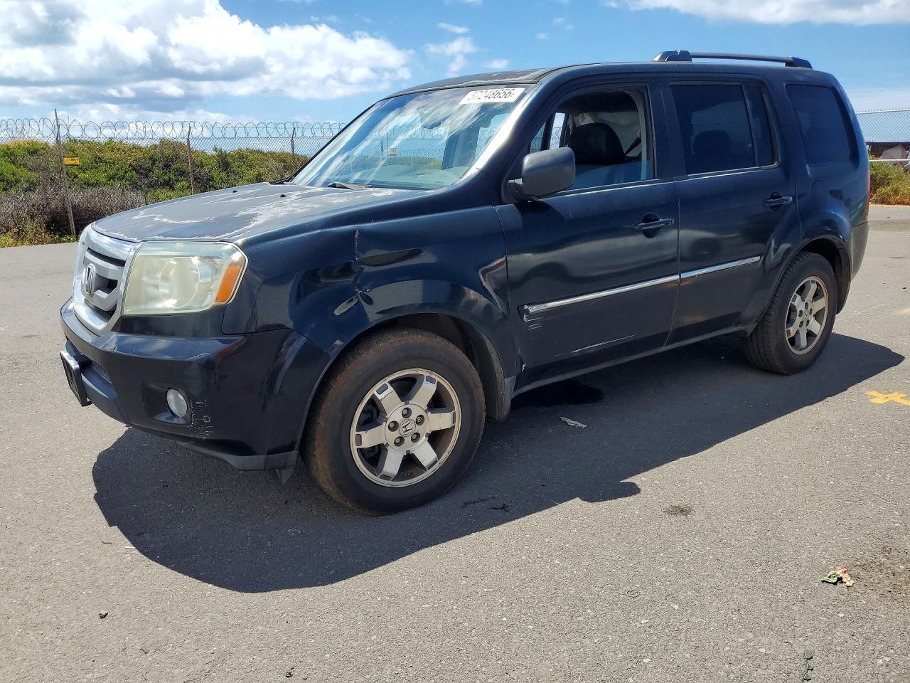 2011 Honda Pilot Touring Black vin: 5FNYF3H95BB045381