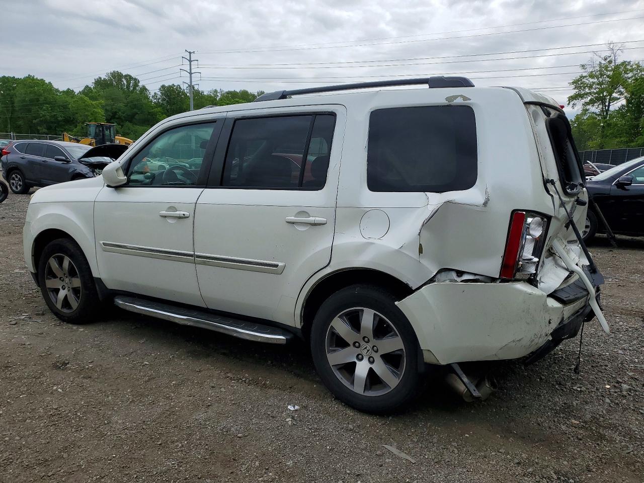 2013 Honda Pilot Touring White vin: 5FNYF3H95DB026302