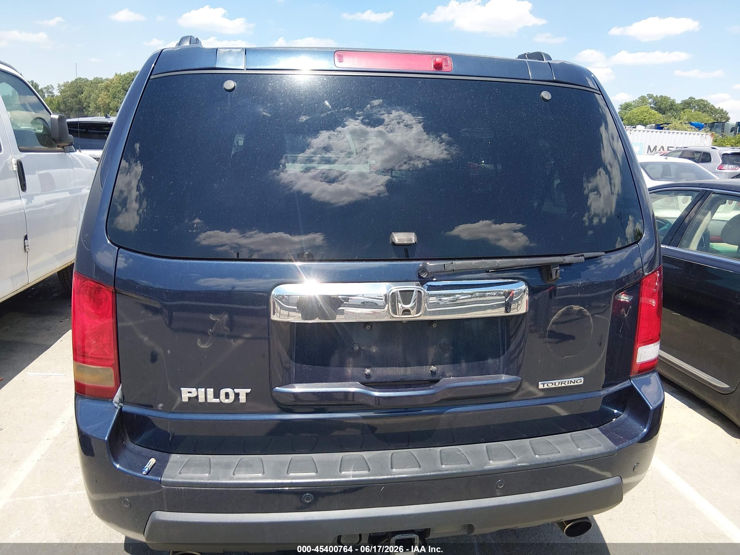 2011 Honda Pilot Touring Blue vin: 5FNYF3H96BB043977