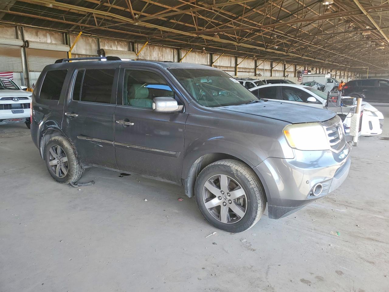 2013 Honda Pilot Touring Gray vin: 5FNYF3H96DB037938