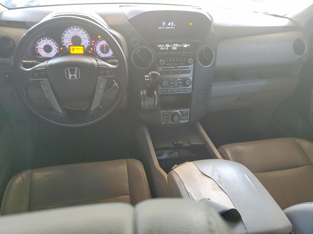 2013 Honda Pilot Touring Gray vin: 5FNYF3H96DB037938