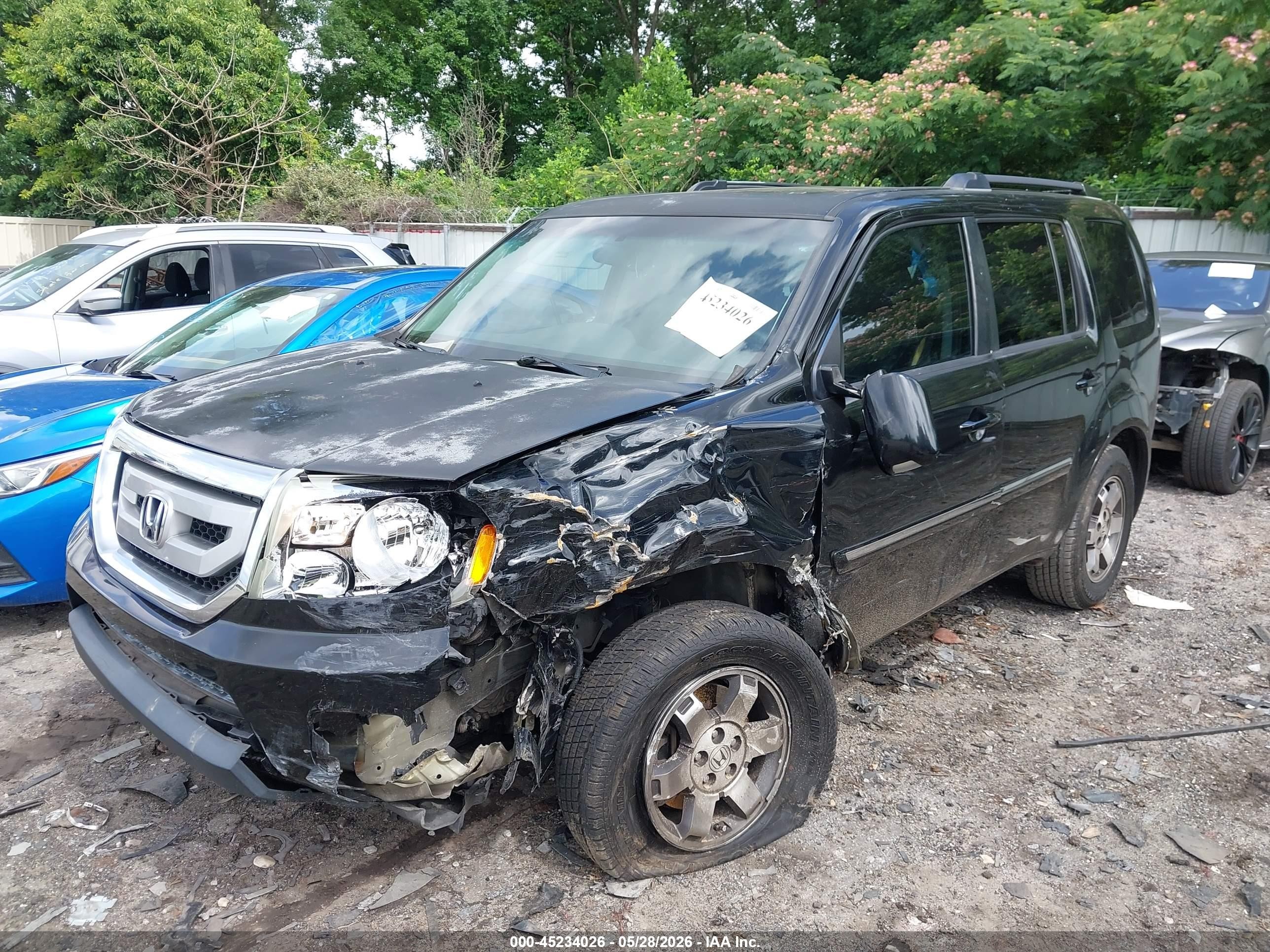 2011 Honda Pilot Touring Black vin: 5FNYF3H97BB038710