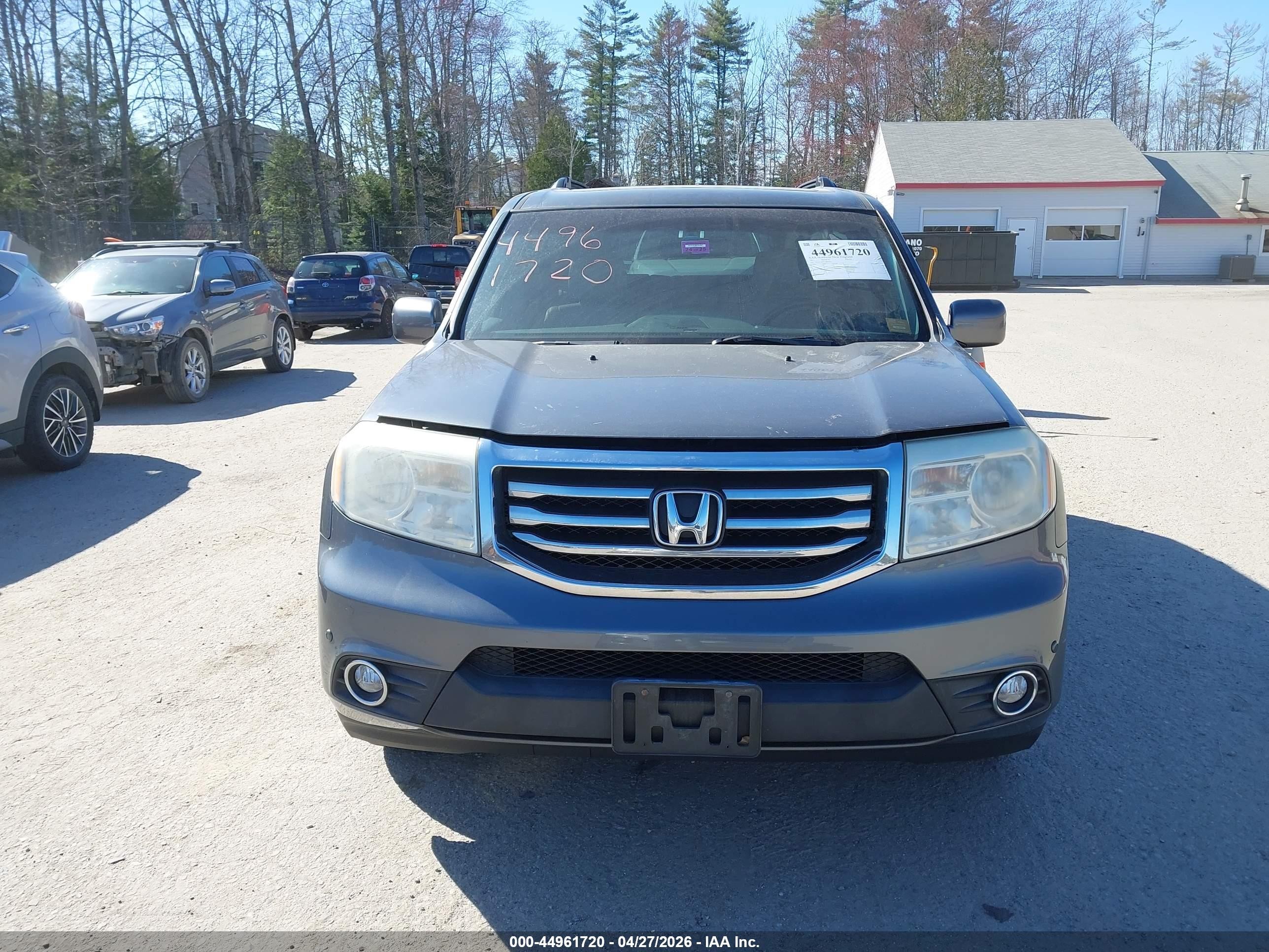 2012 Honda Pilot Touring Gray vin: 5FNYF3H97CB006471