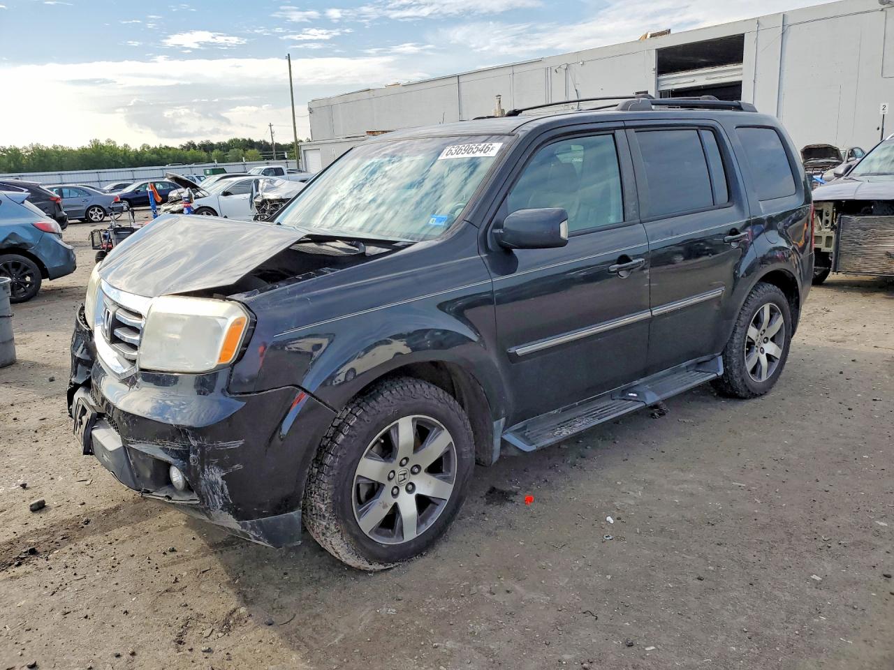 2012 Honda Pilot Touring Black vin: 5FNYF3H97CB017924