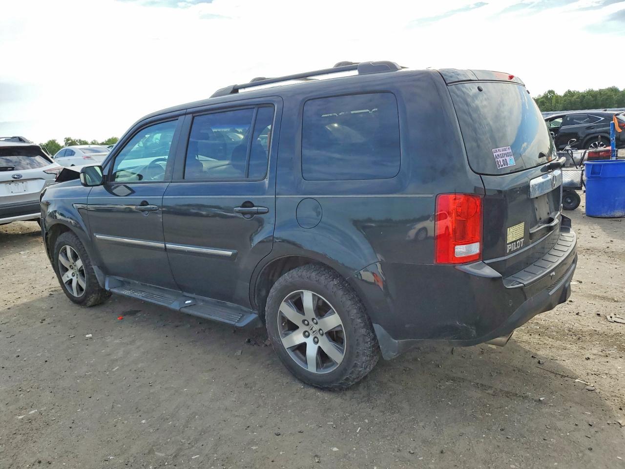 2012 Honda Pilot Touring Black vin: 5FNYF3H97CB017924