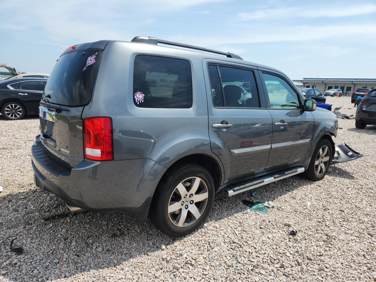 2012 Honda Pilot Touring Gray vin: 5FNYF3H97CB024694