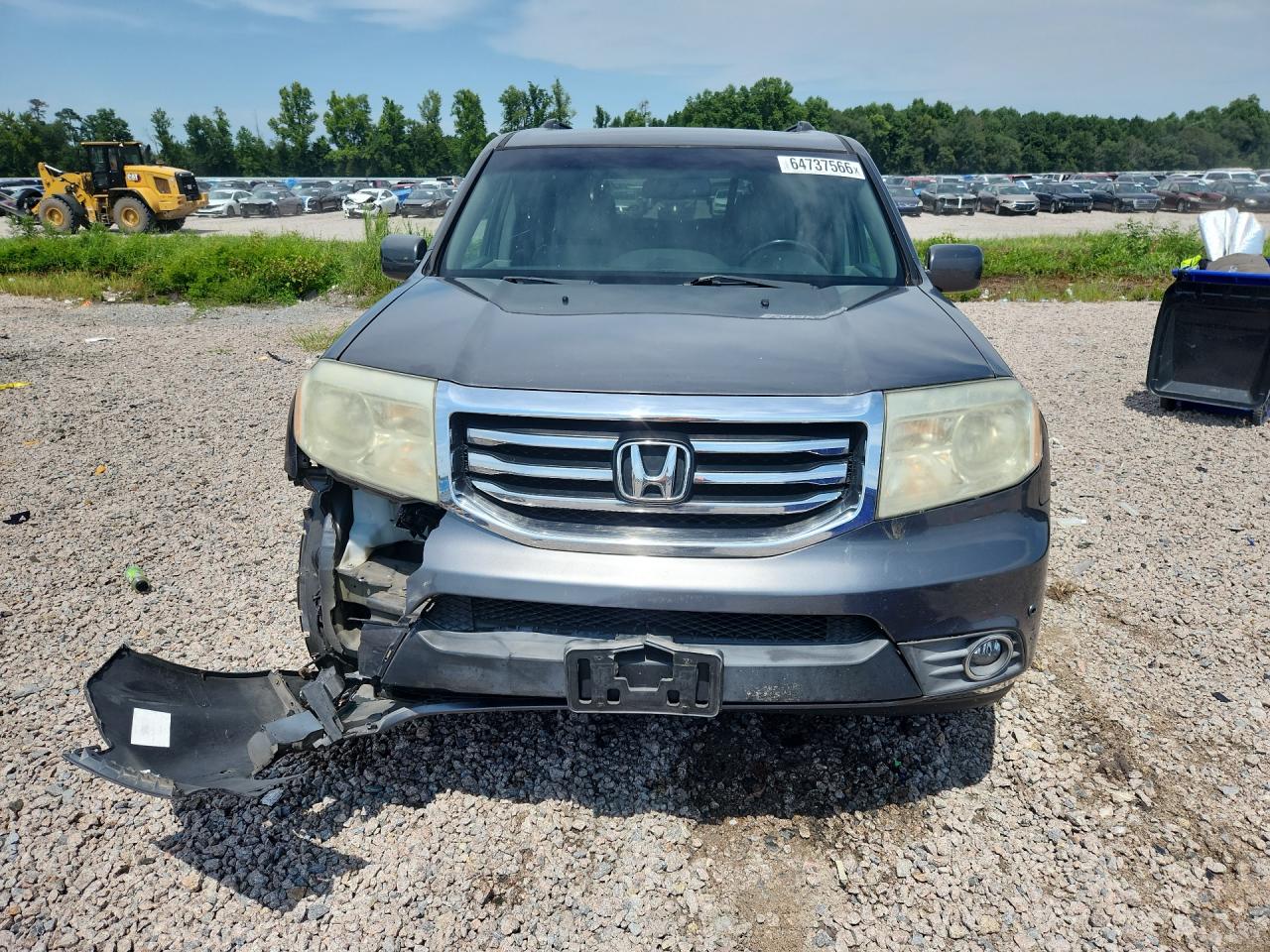 2012 Honda Pilot Touring Gray vin: 5FNYF3H97CB024694