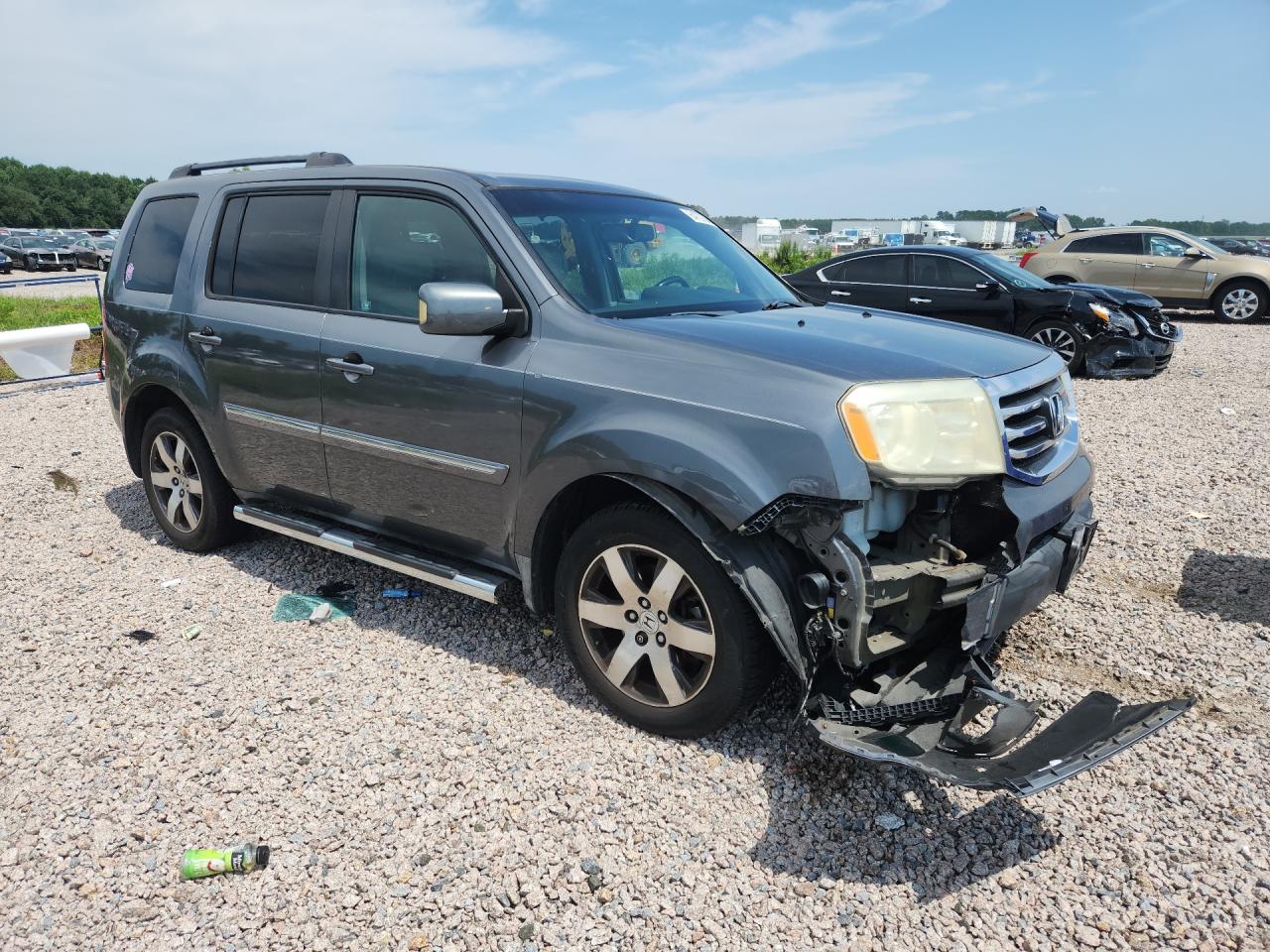 2012 Honda Pilot Touring Gray vin: 5FNYF3H97CB024694