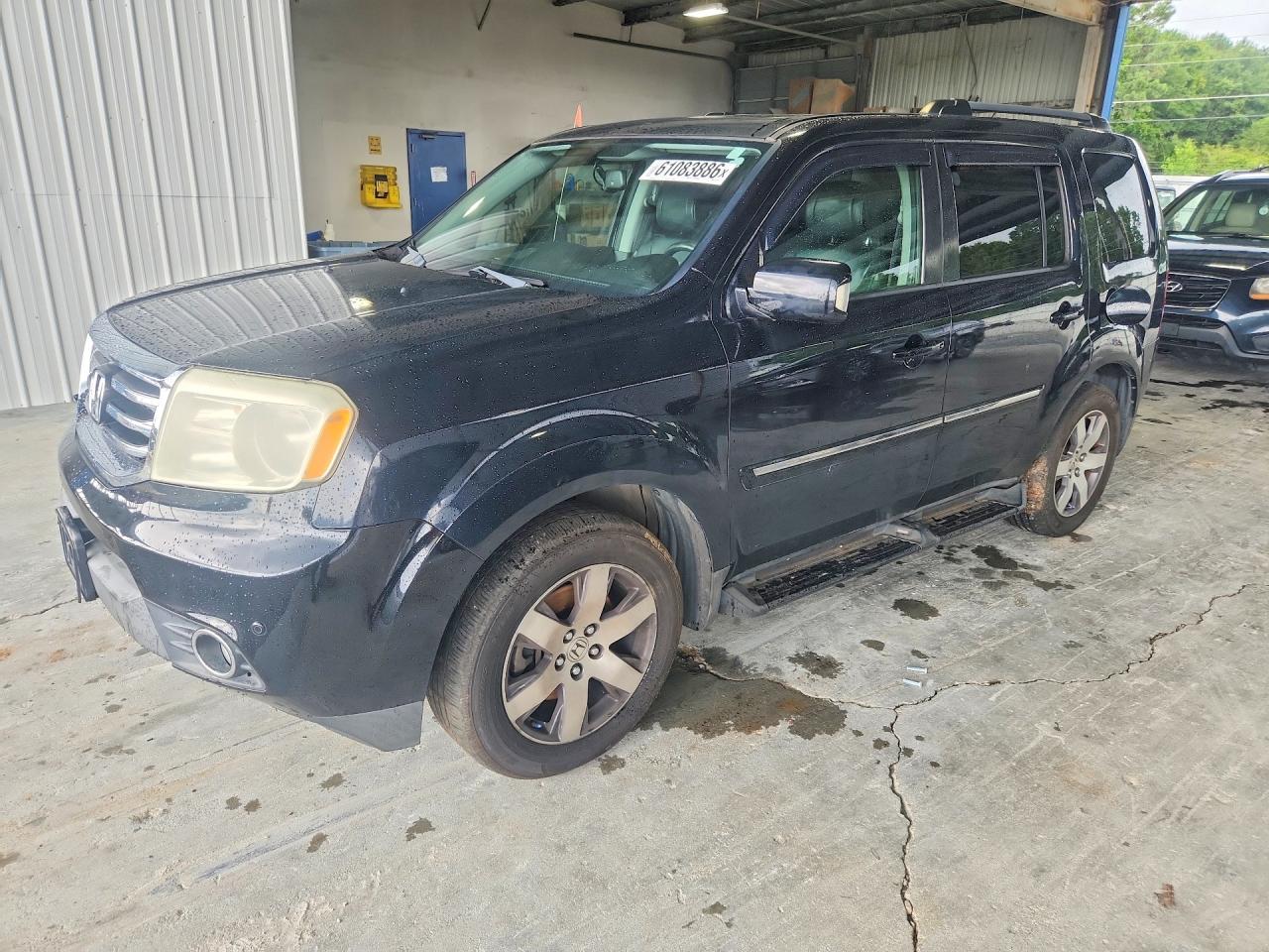 2013 Honda Pilot Touring Black vin: 5FNYF3H97DB021716