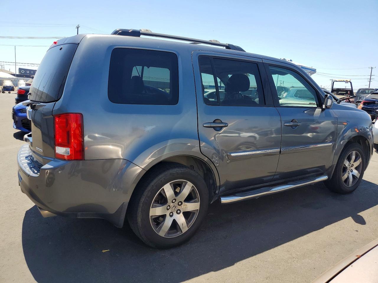 2013 Honda Pilot Touring Gray vin: 5FNYF3H97DB025488