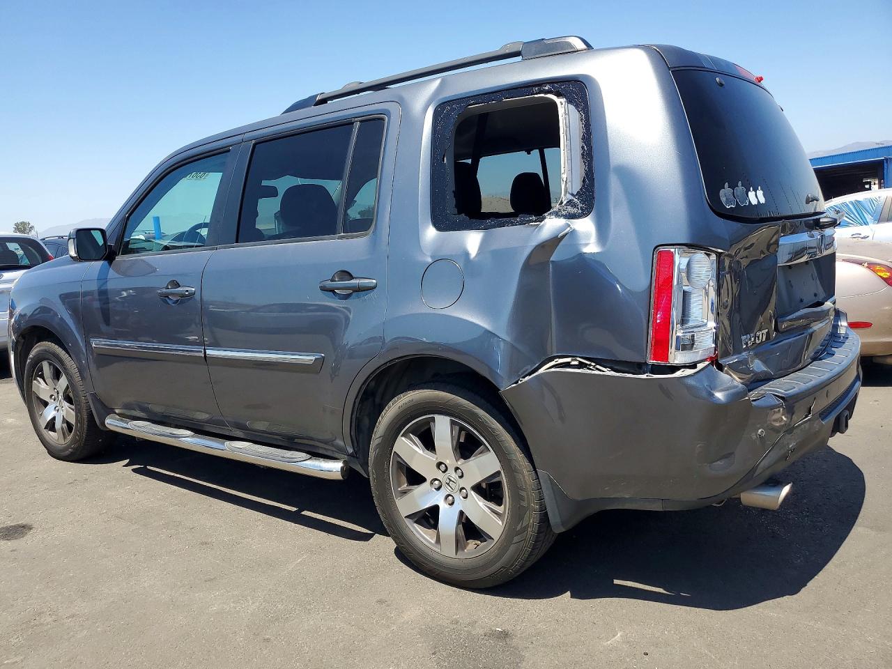 2013 Honda Pilot Touring Gray vin: 5FNYF3H97DB025488