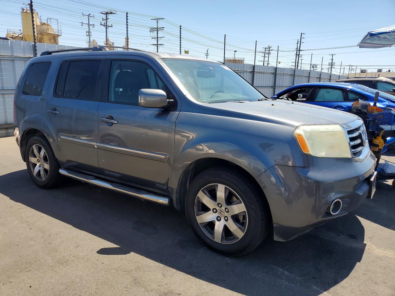 2013 Honda Pilot Touring Gray vin: 5FNYF3H97DB025488