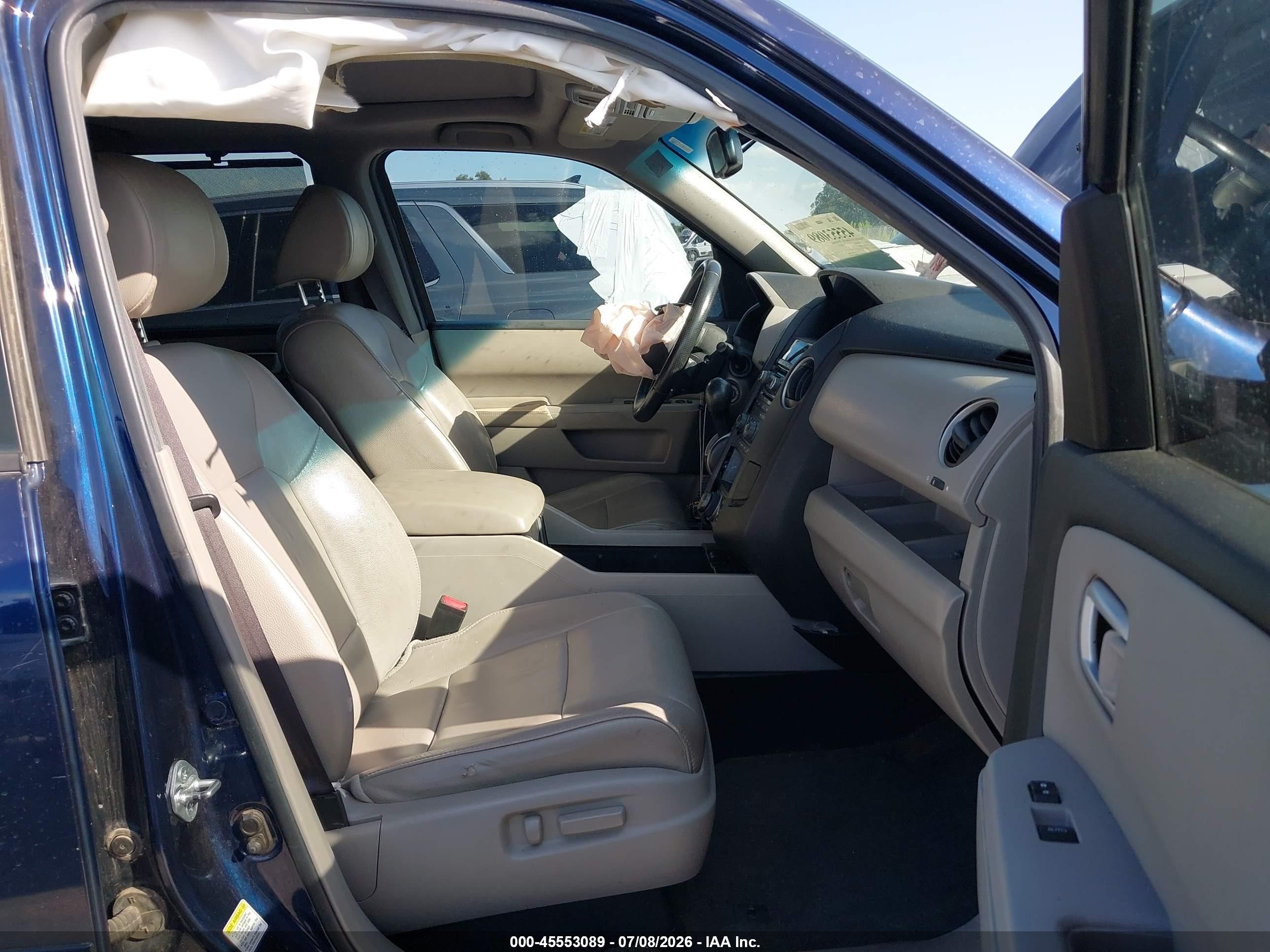 2013 Honda Pilot Touring Dark Blue vin: 5FNYF3H97DB028133