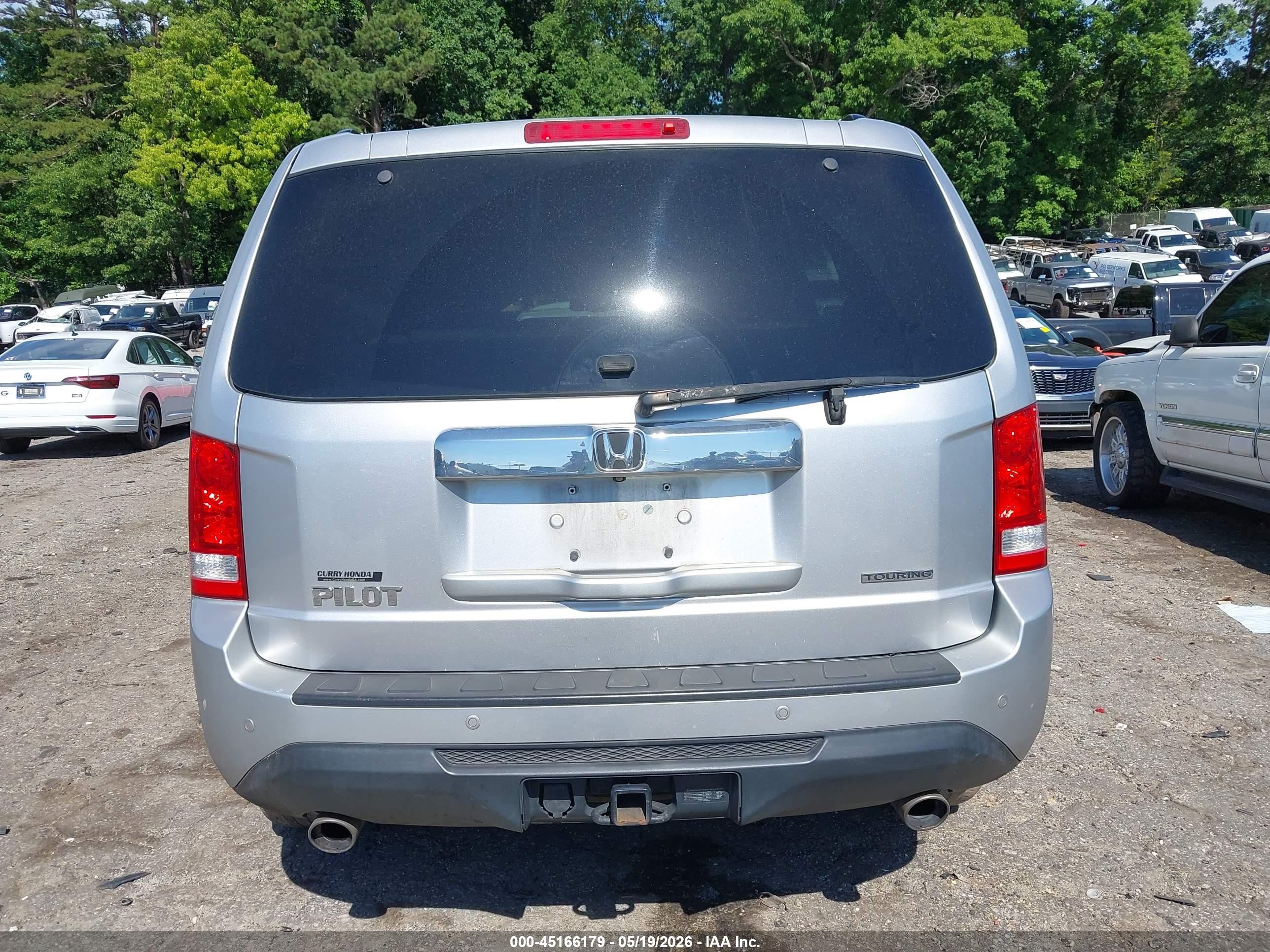 2014 Honda Pilot Touring Silver vin: 5FNYF3H97EB020924