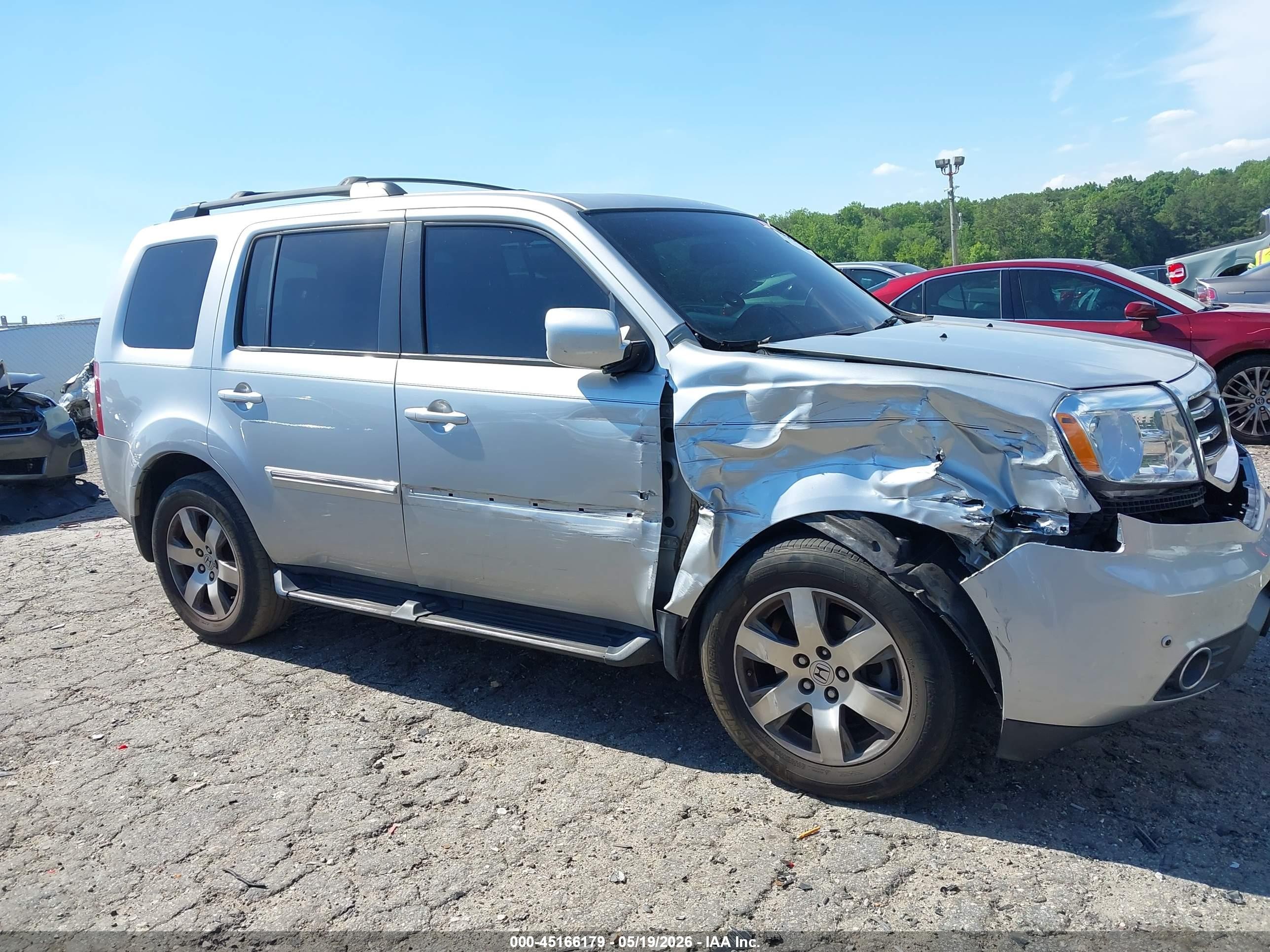 2014 Honda Pilot Touring Silver vin: 5FNYF3H97EB020924