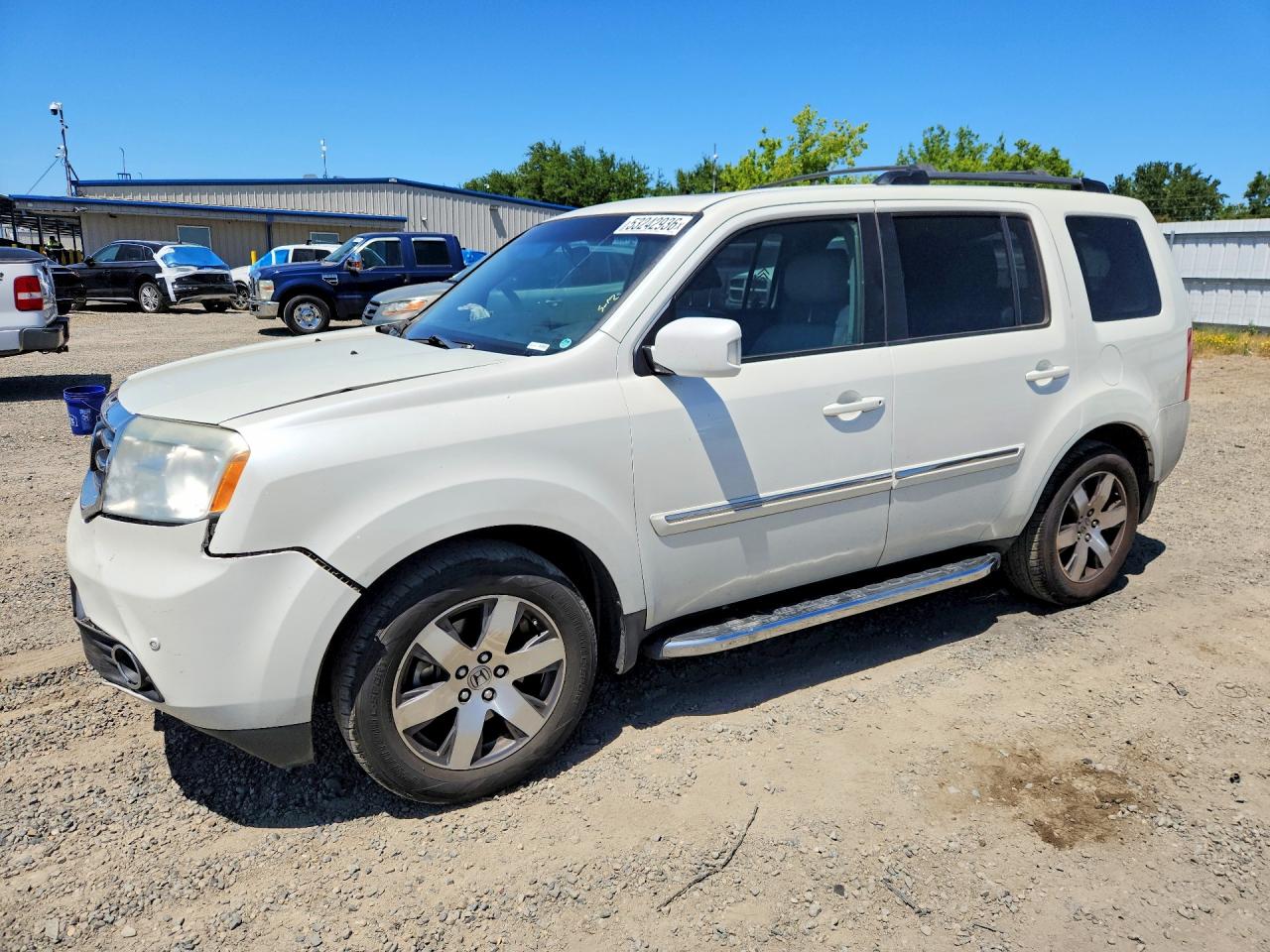 2015 Honda Pilot Touring White vin: 5FNYF3H97FB017894