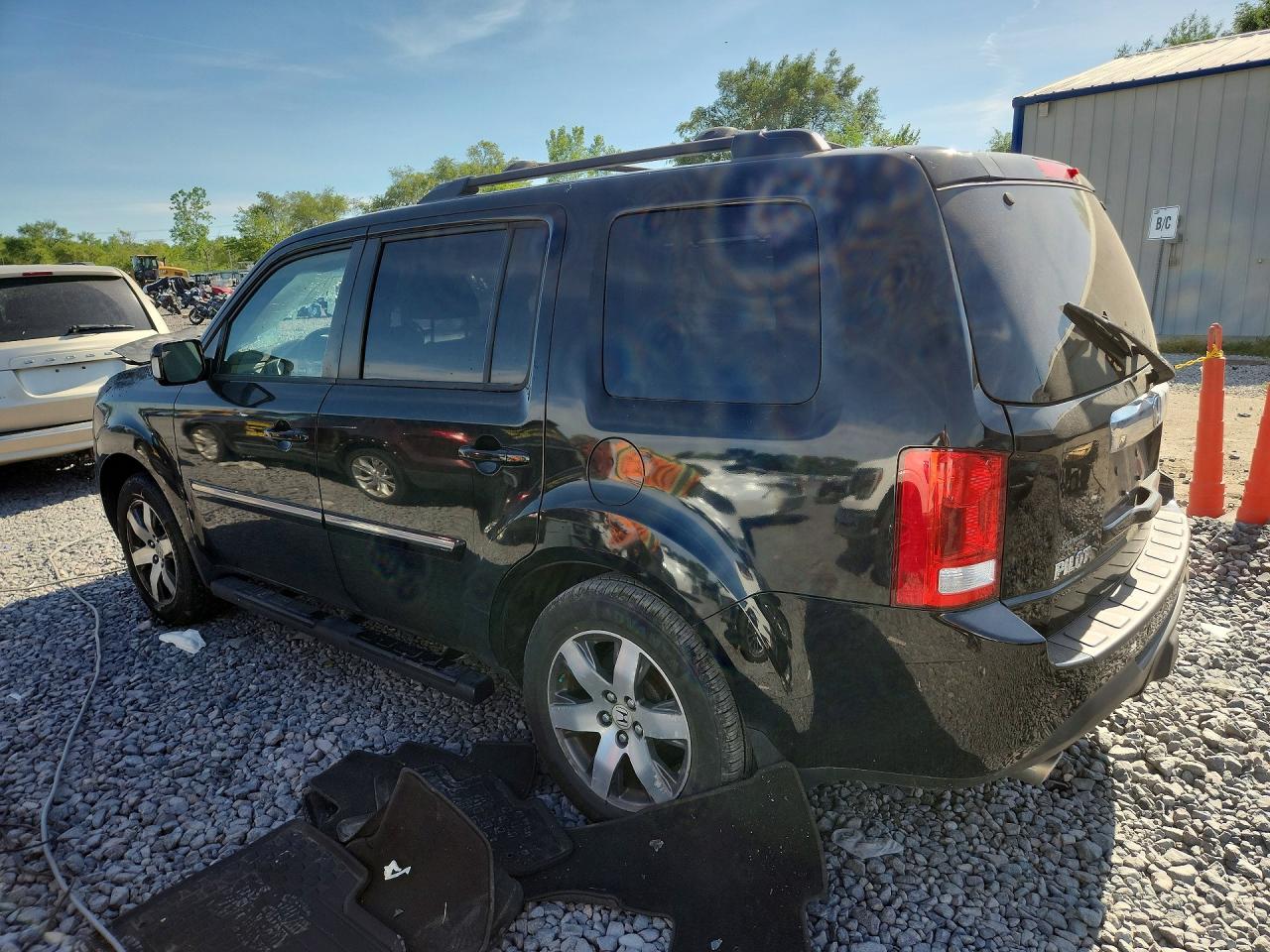 2012 Honda Pilot Touring Black vin: 5FNYF3H98CB021609