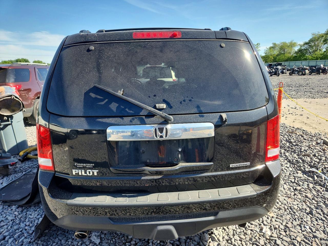 2012 Honda Pilot Touring Black vin: 5FNYF3H98CB021609