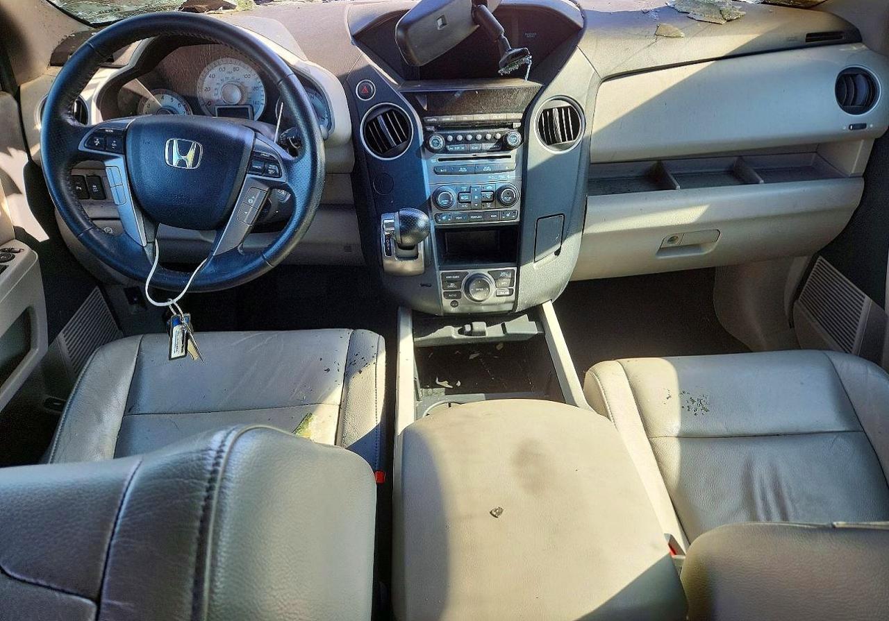 2012 Honda Pilot Touring Black vin: 5FNYF3H98CB021609