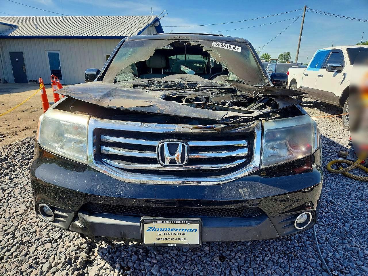 2012 Honda Pilot Touring Black vin: 5FNYF3H98CB021609