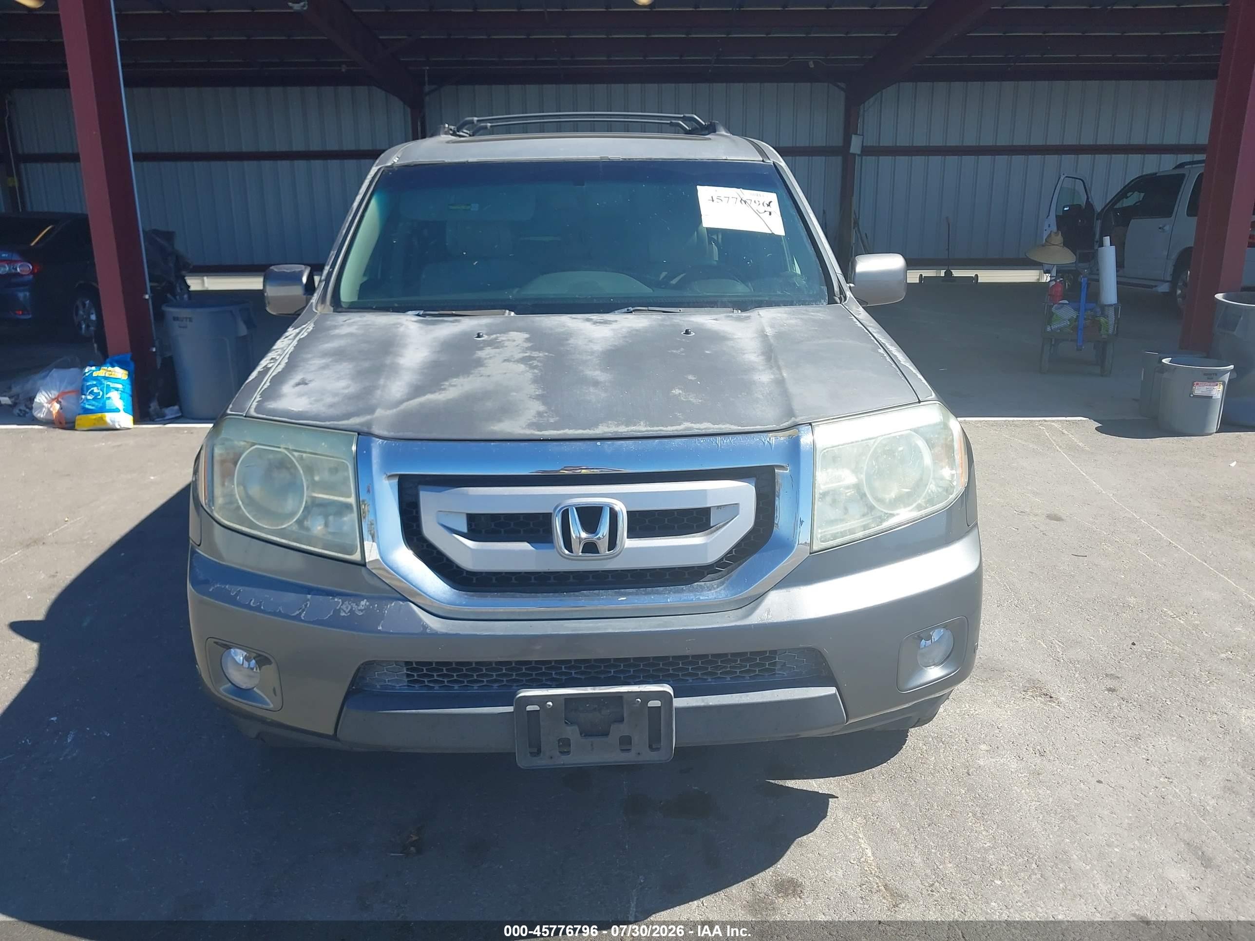2011 Honda Pilot Touring Gray vin: 5FNYF3H99BB015123