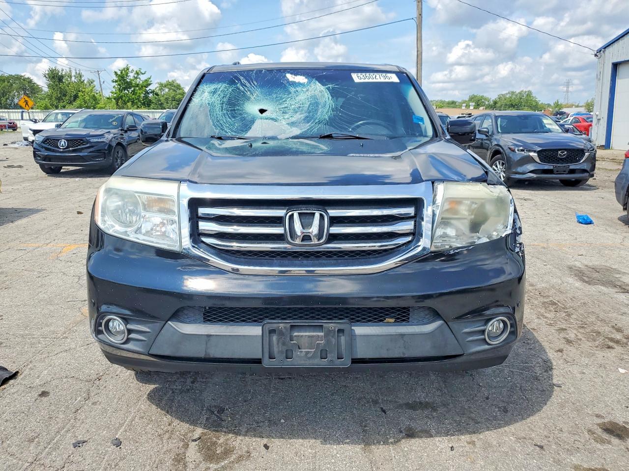 2012 Honda Pilot Touring Black vin: 5FNYF3H99CB018105