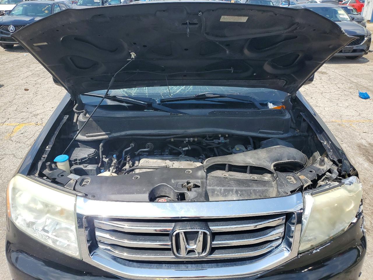2012 Honda Pilot Touring Black vin: 5FNYF3H99CB018105