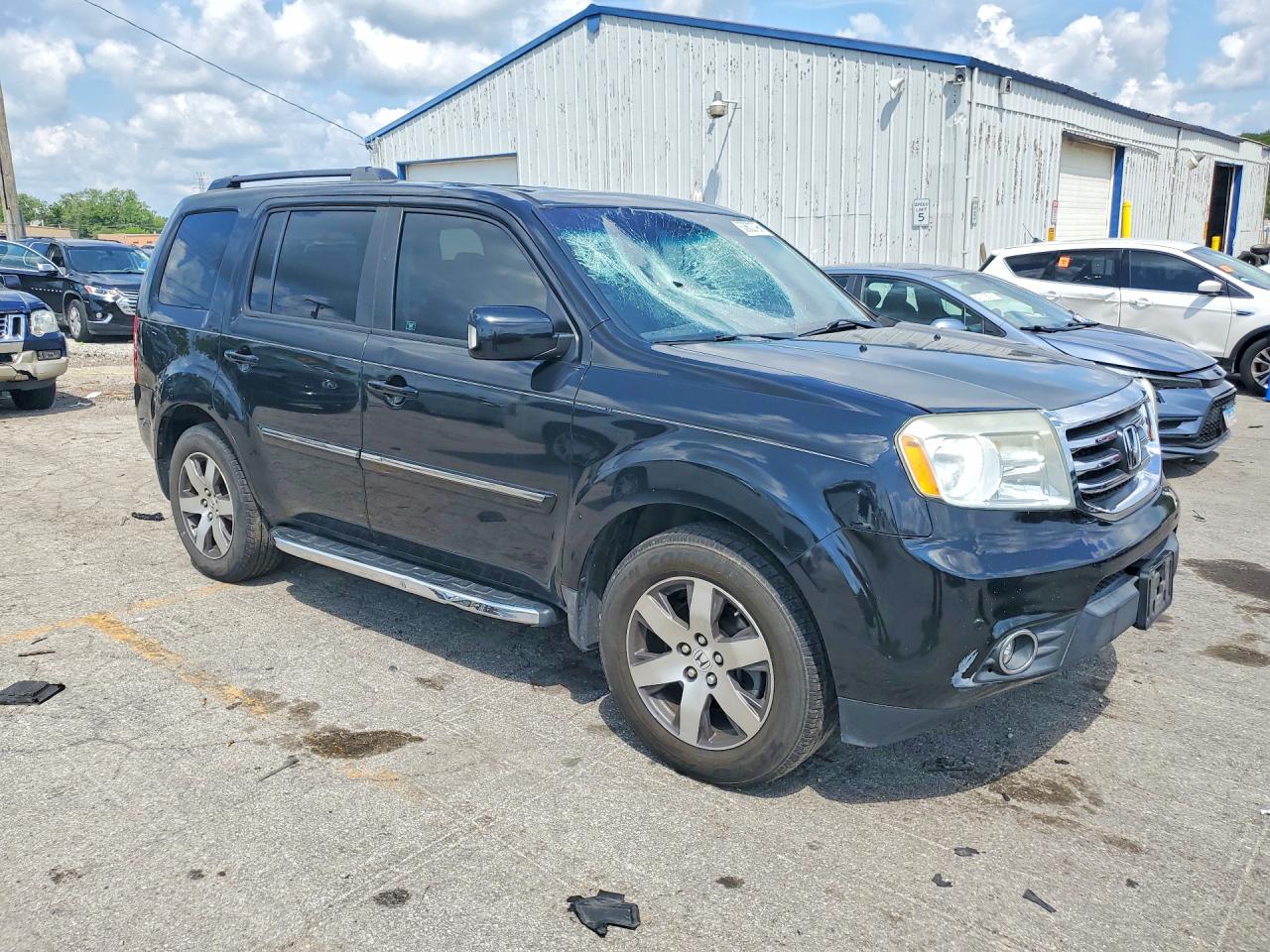 2012 Honda Pilot Touring Black vin: 5FNYF3H99CB018105