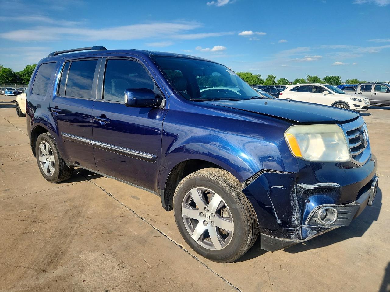 2013 Honda Pilot Touring Blue vin: 5FNYF3H99DB018364