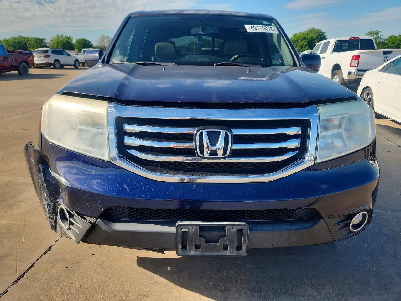 2013 Honda Pilot Touring Blue vin: 5FNYF3H99DB018364