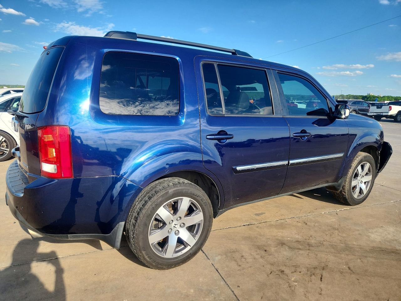 2013 Honda Pilot Touring Blue vin: 5FNYF3H99DB018364