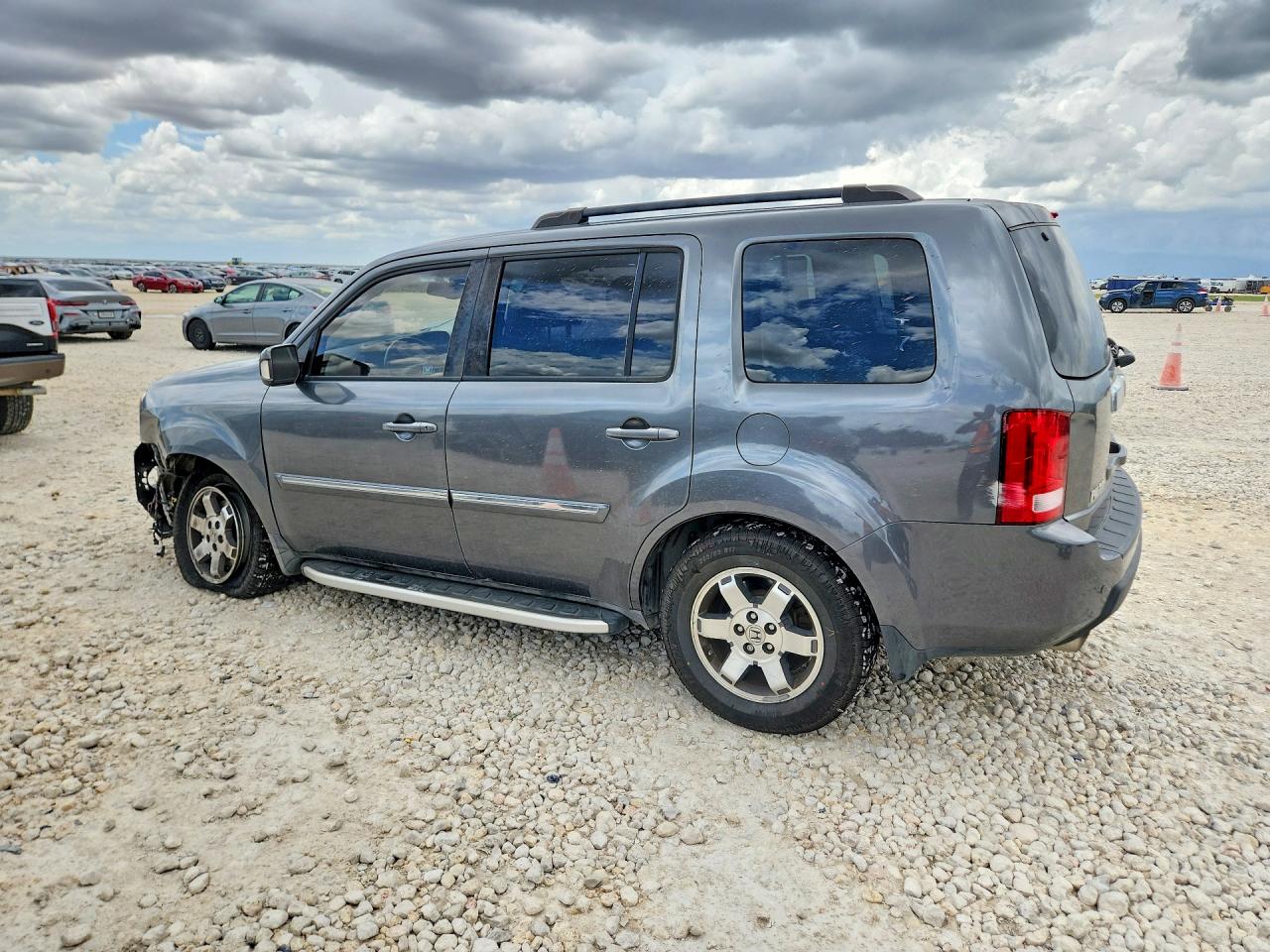 2011 Honda Pilot Touring Gray vin: 5FNYF3H9XBB004793