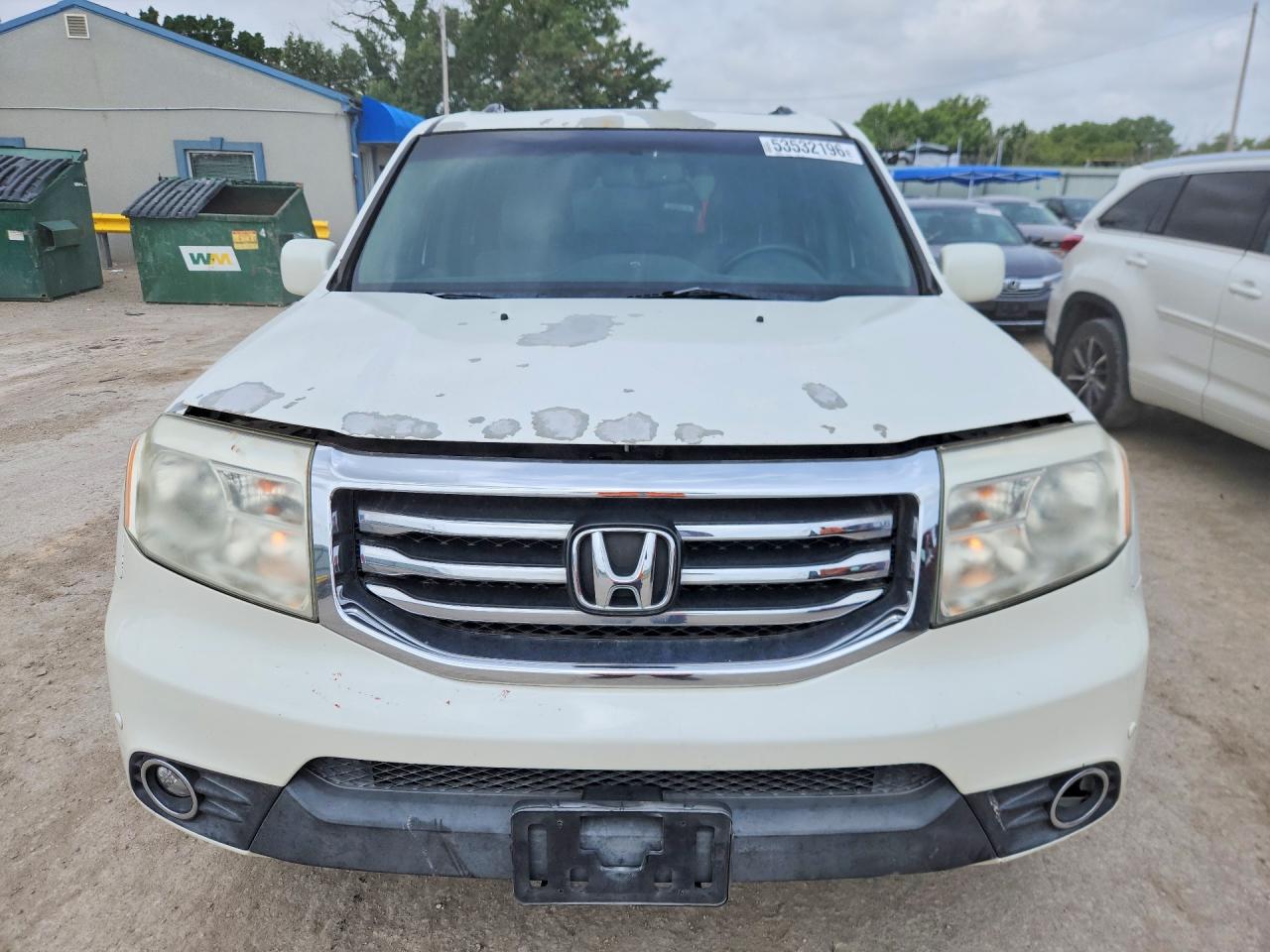 2012 Honda Pilot Touring White vin: 5FNYF3H9XCB018002
