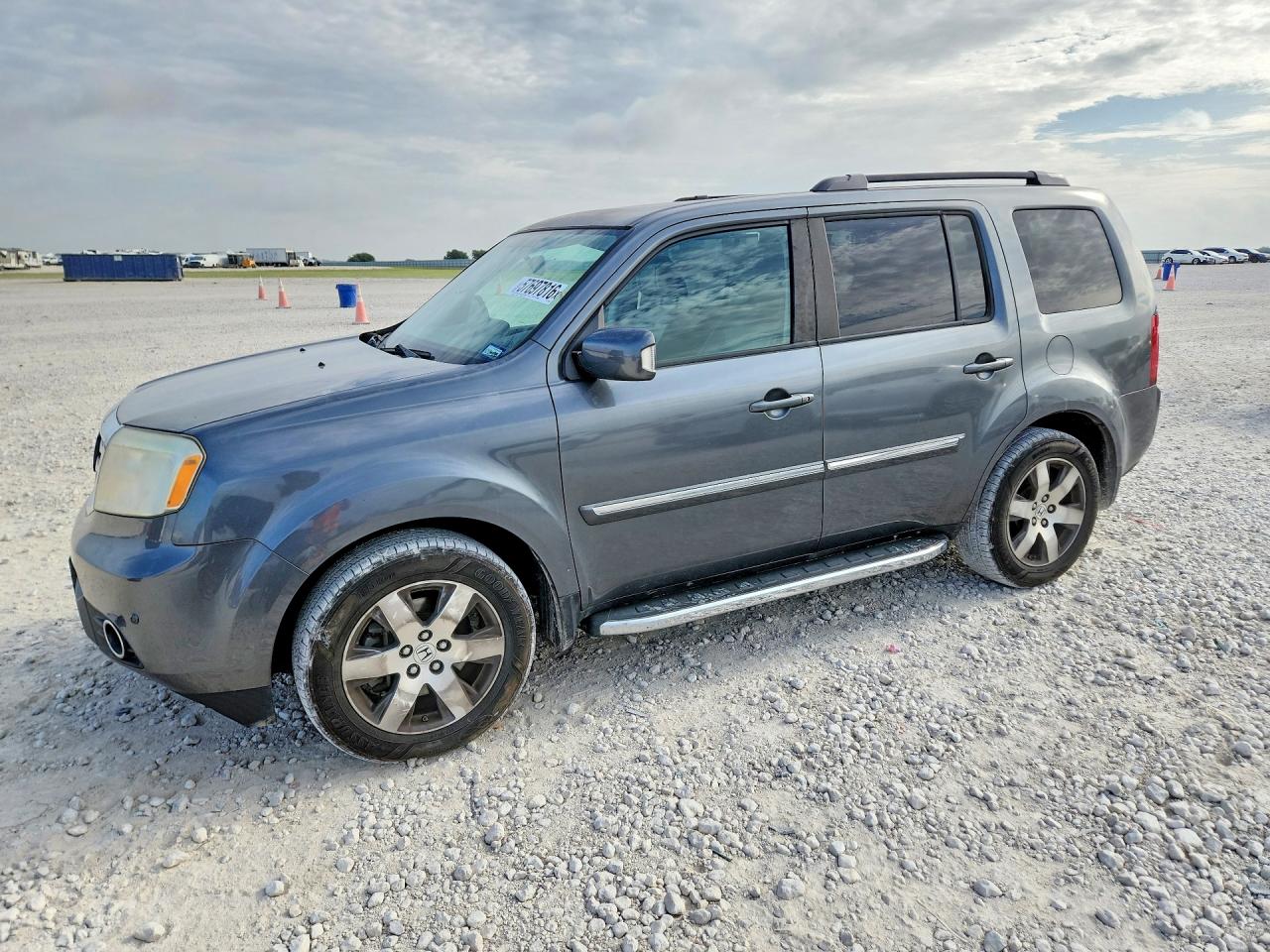 2013 Honda Pilot Touring Gray vin: 5FNYF3H9XDB025498