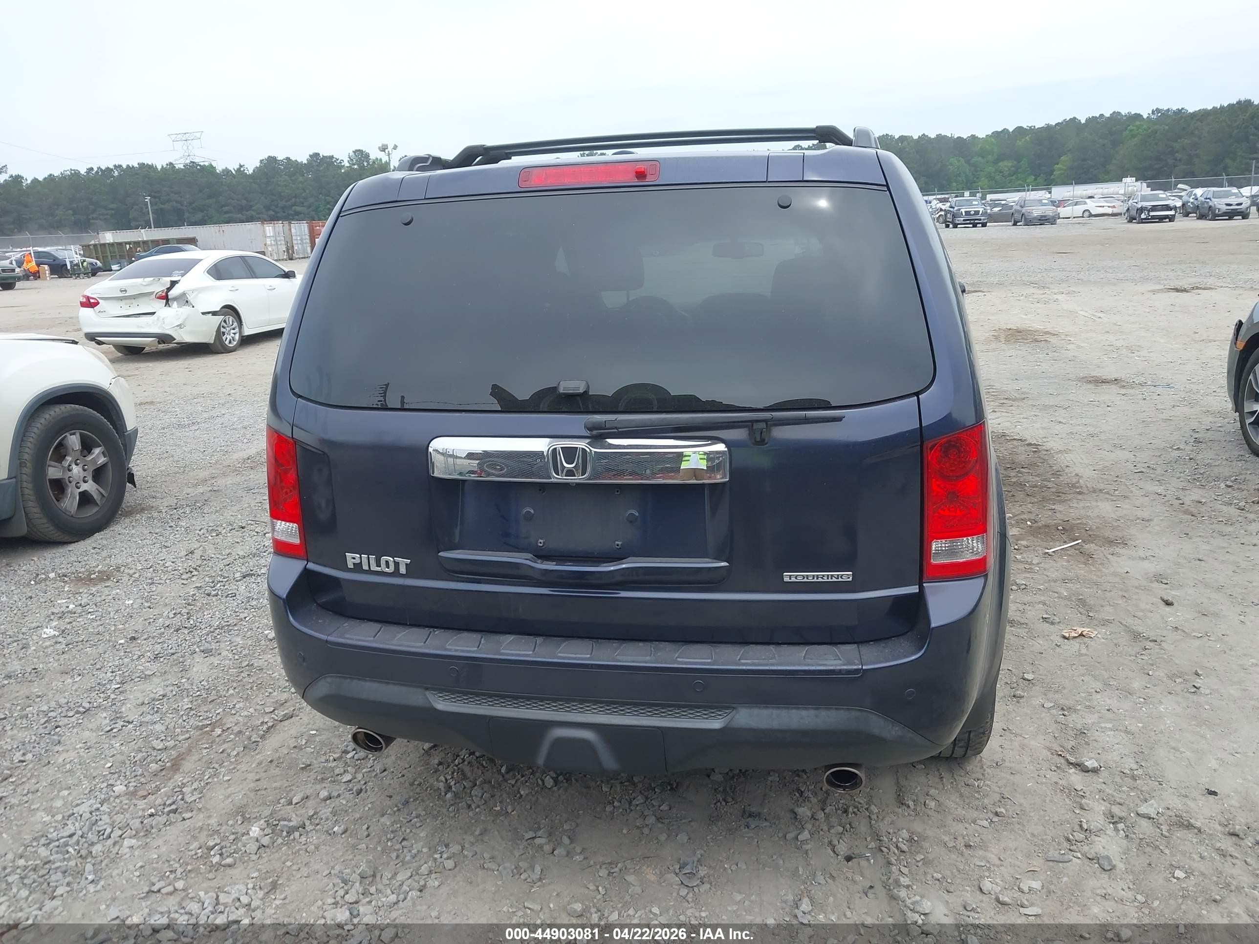 2013 Honda Pilot Touring Blue vin: 5FNYF3H9XDB032208