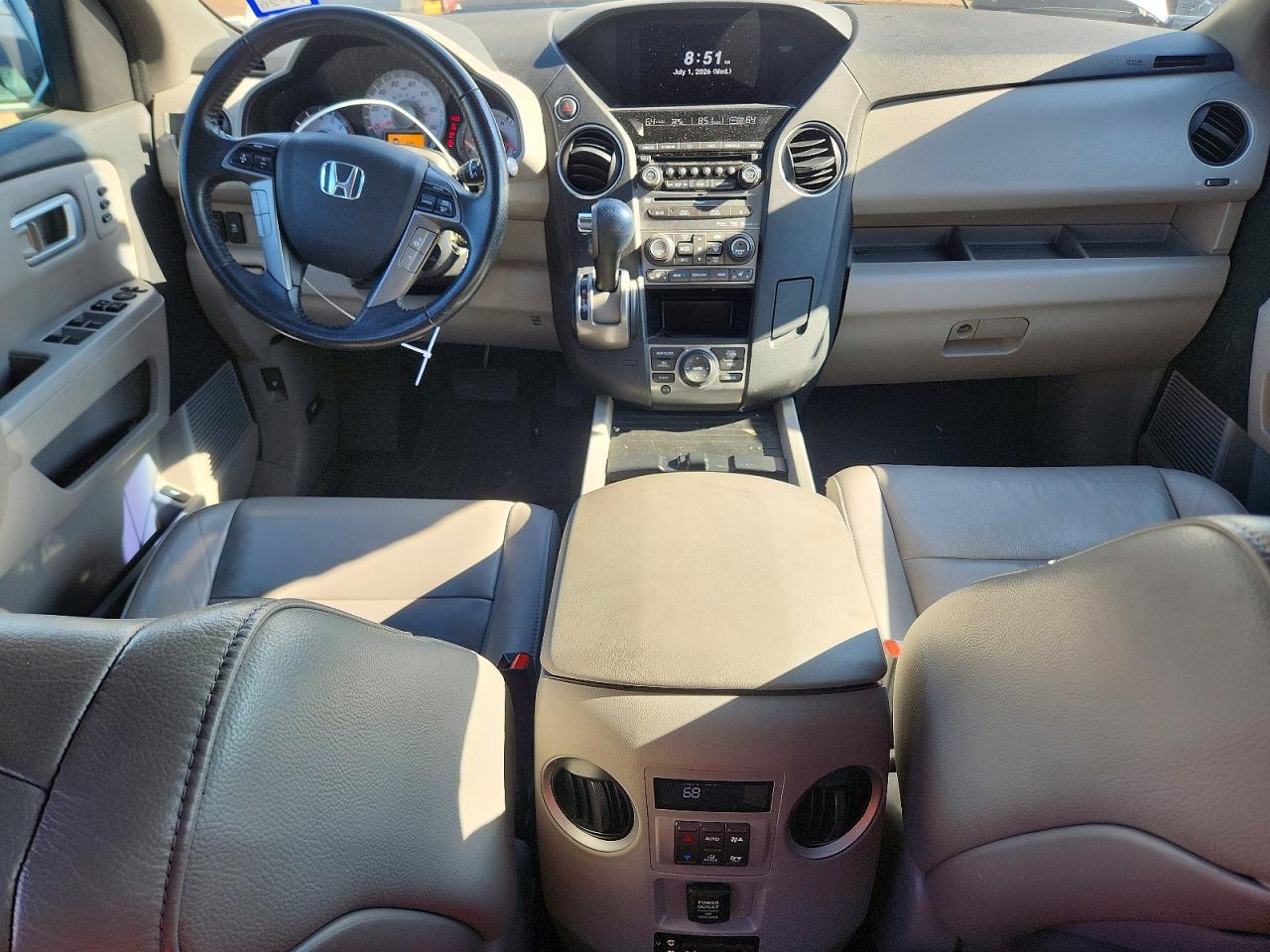 2014 Honda Pilot Touring White vin: 5FNYF3H9XEB001509