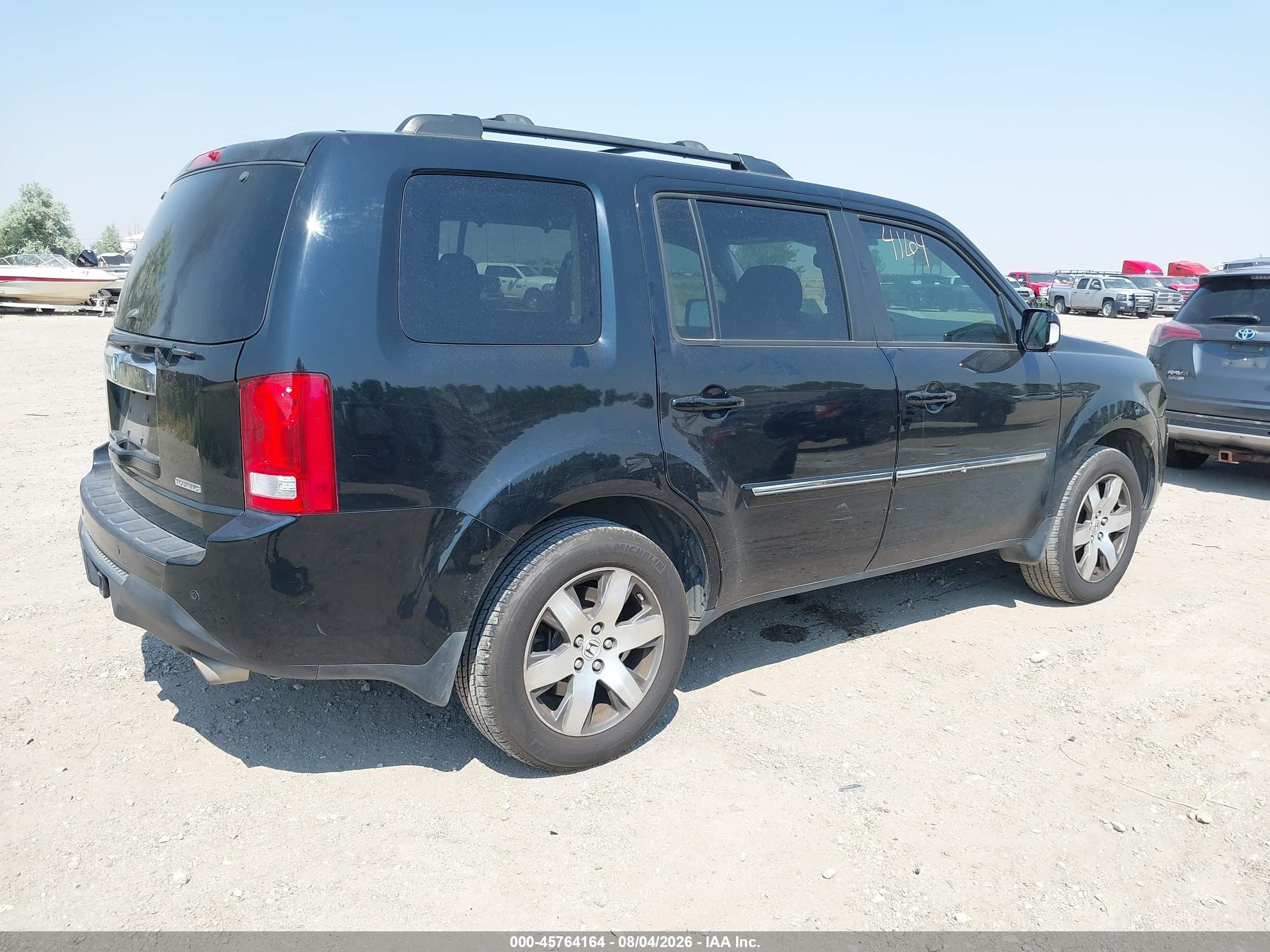 2014 Honda Pilot Touring Black vin: 5FNYF3H9XEB004135