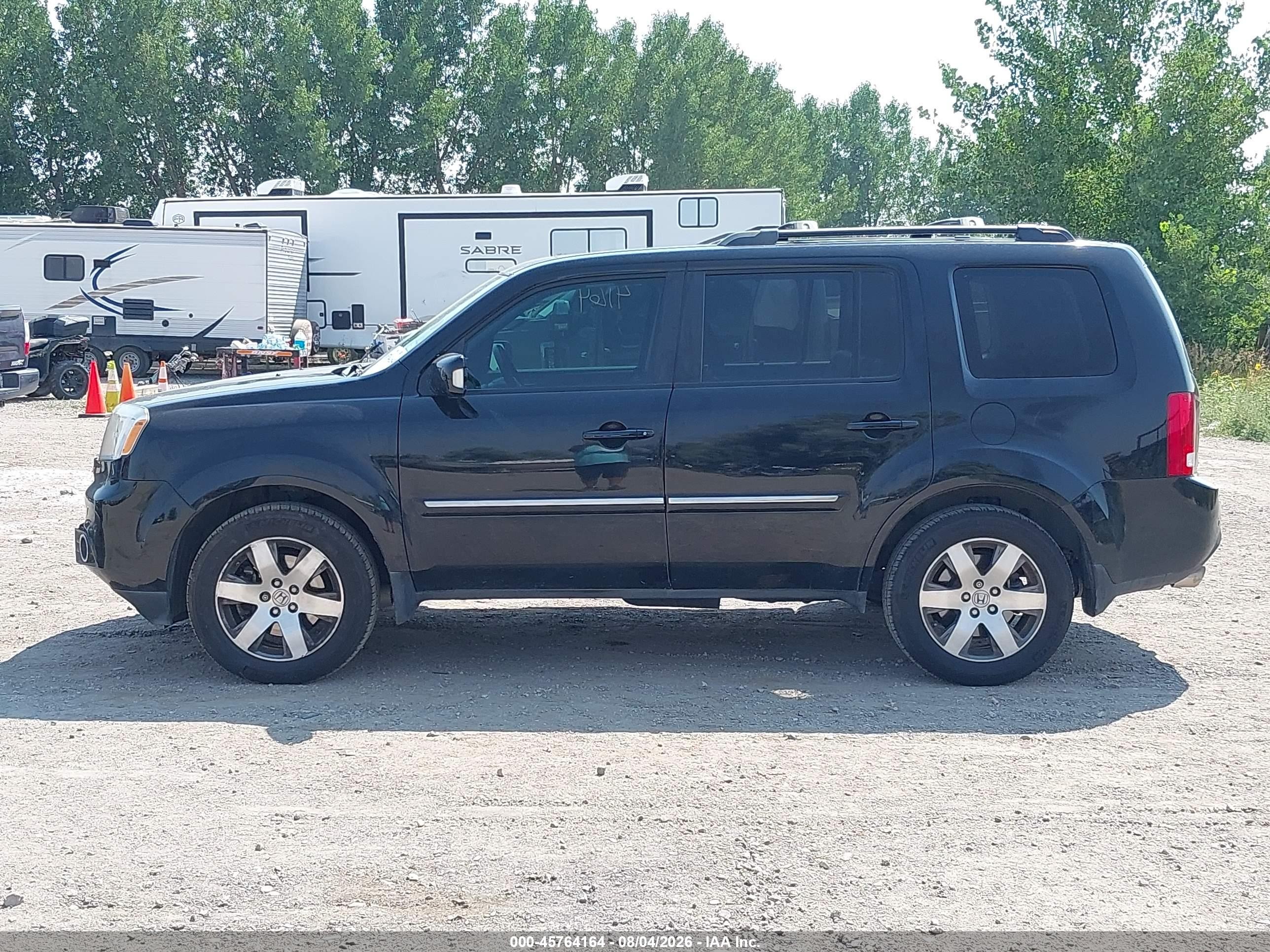 2014 Honda Pilot Touring Black vin: 5FNYF3H9XEB004135