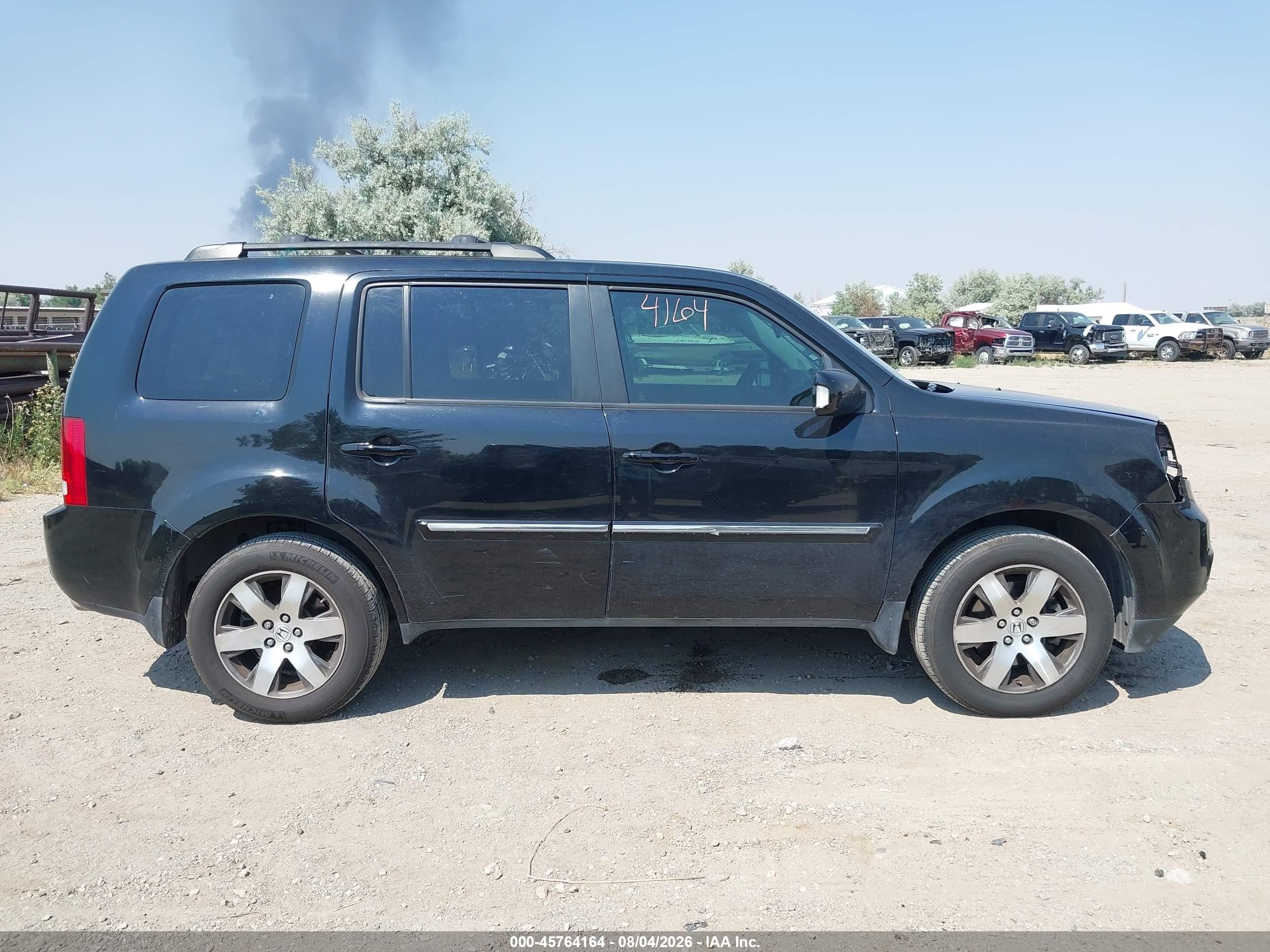 2014 Honda Pilot Touring Black vin: 5FNYF3H9XEB004135