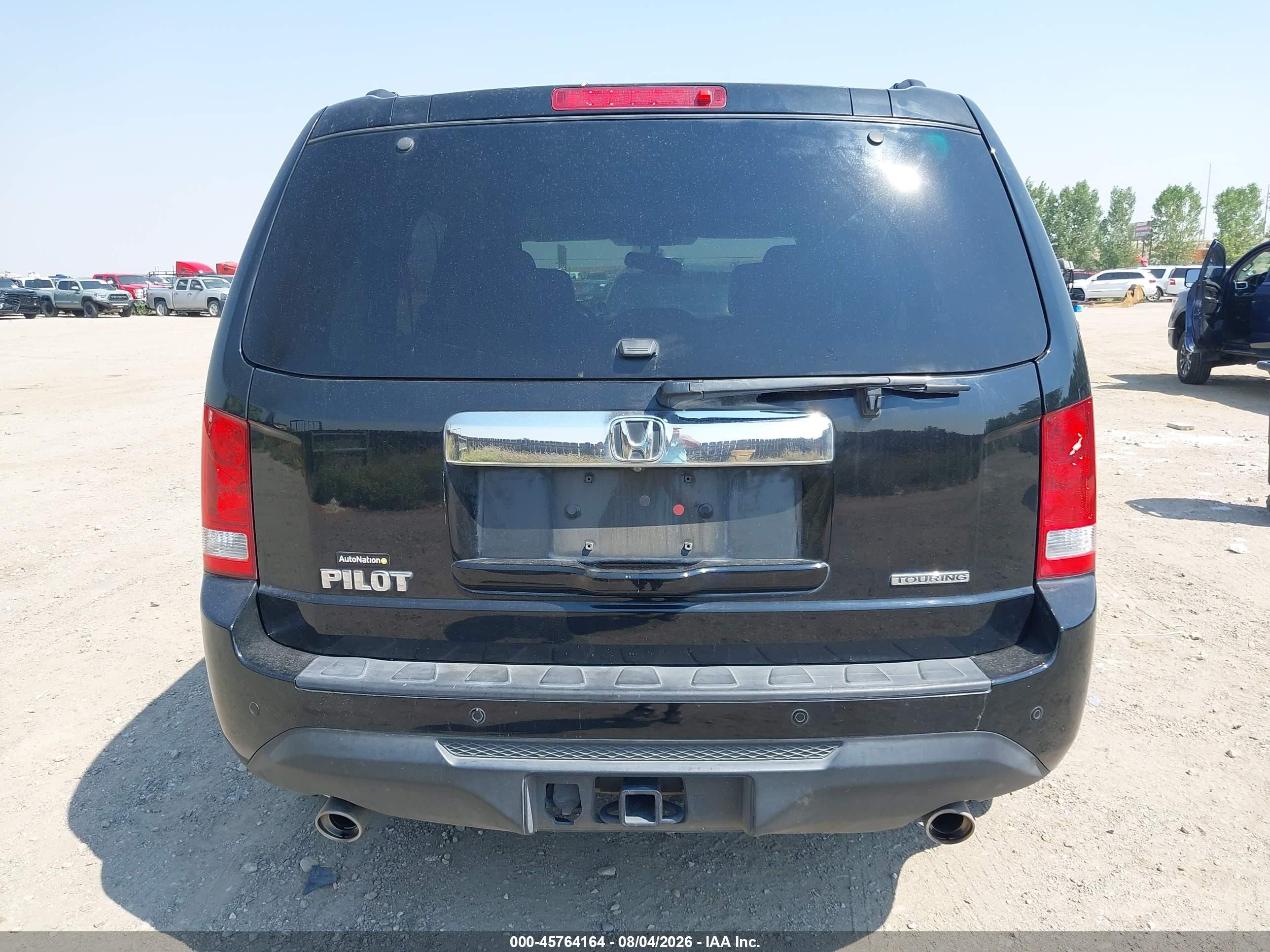2014 Honda Pilot Touring Black vin: 5FNYF3H9XEB004135