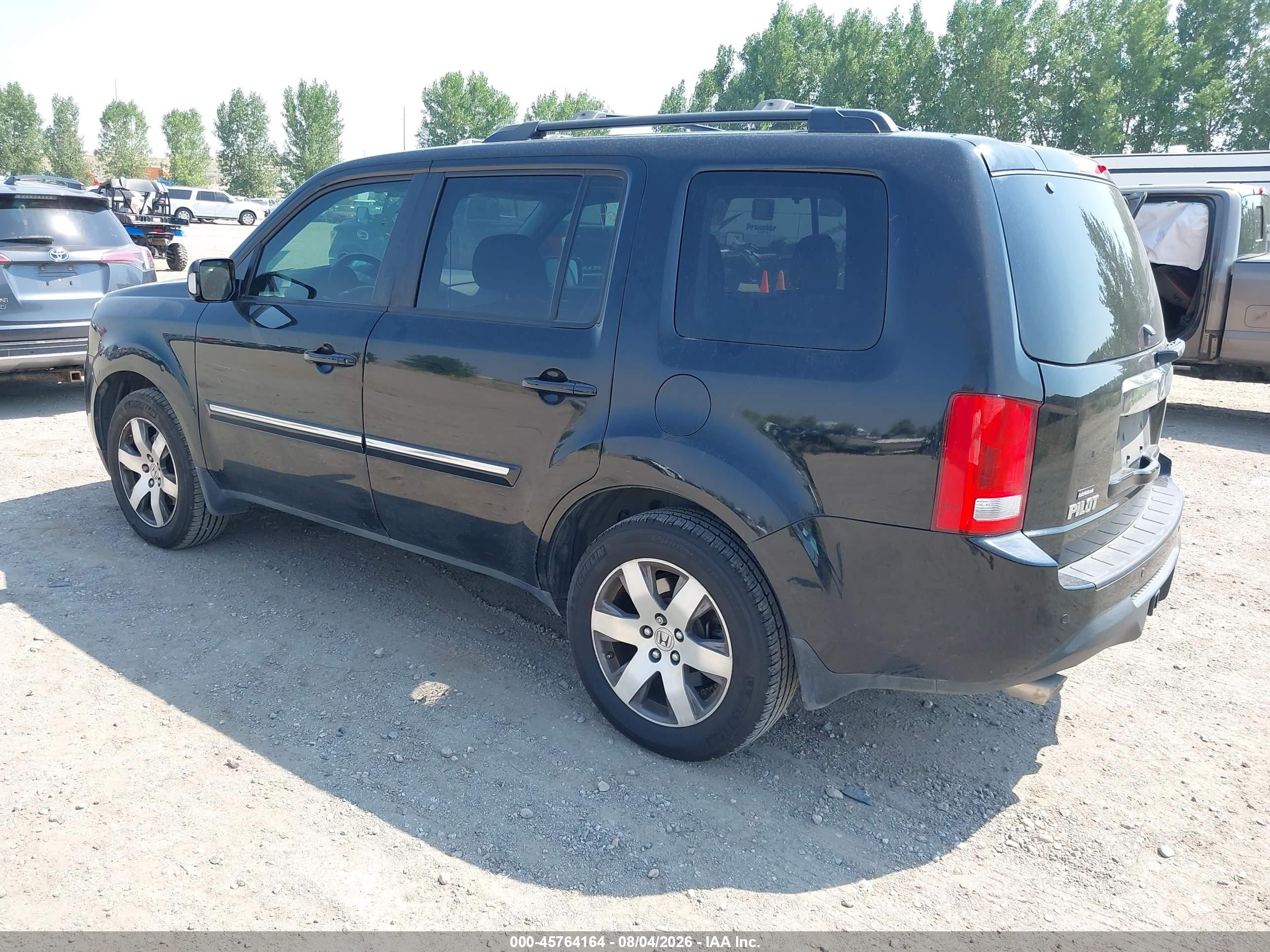2014 Honda Pilot Touring Black vin: 5FNYF3H9XEB004135