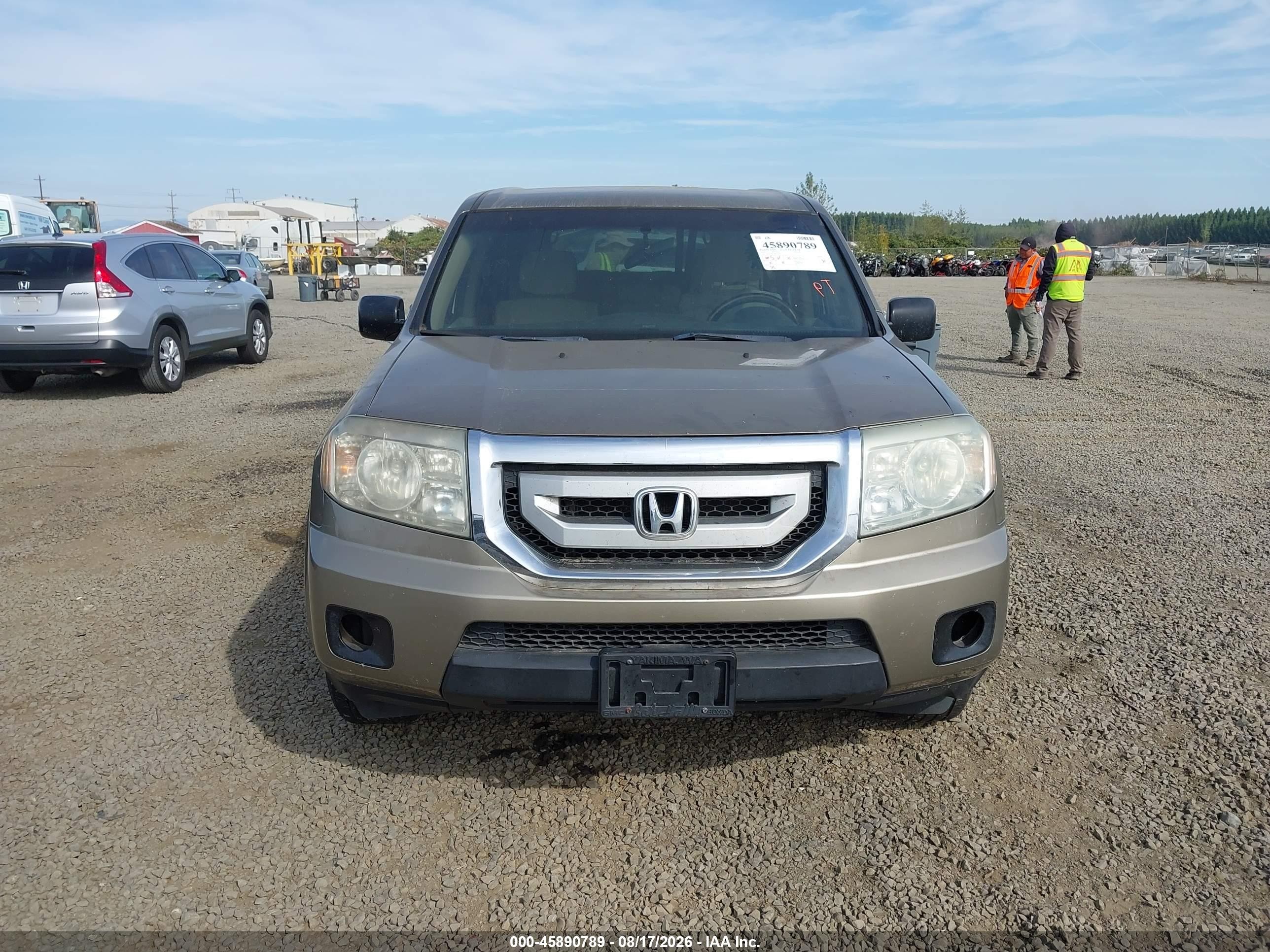 2009 Honda Pilot Lx Коричневый vin: 5FNYF48239B031563